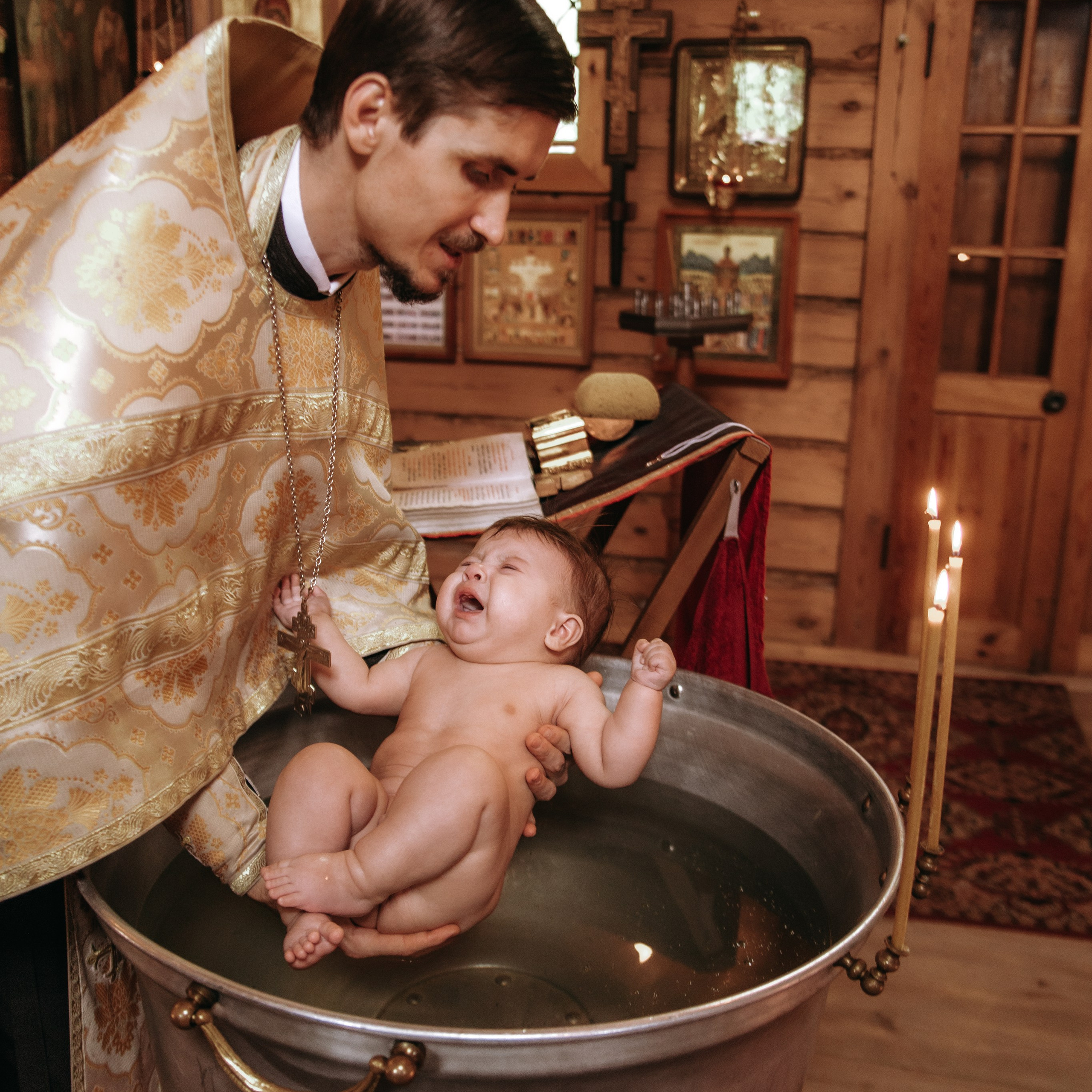 Крещение Михаила. Фотограф Дарья Пудовкина Москва, Московская область