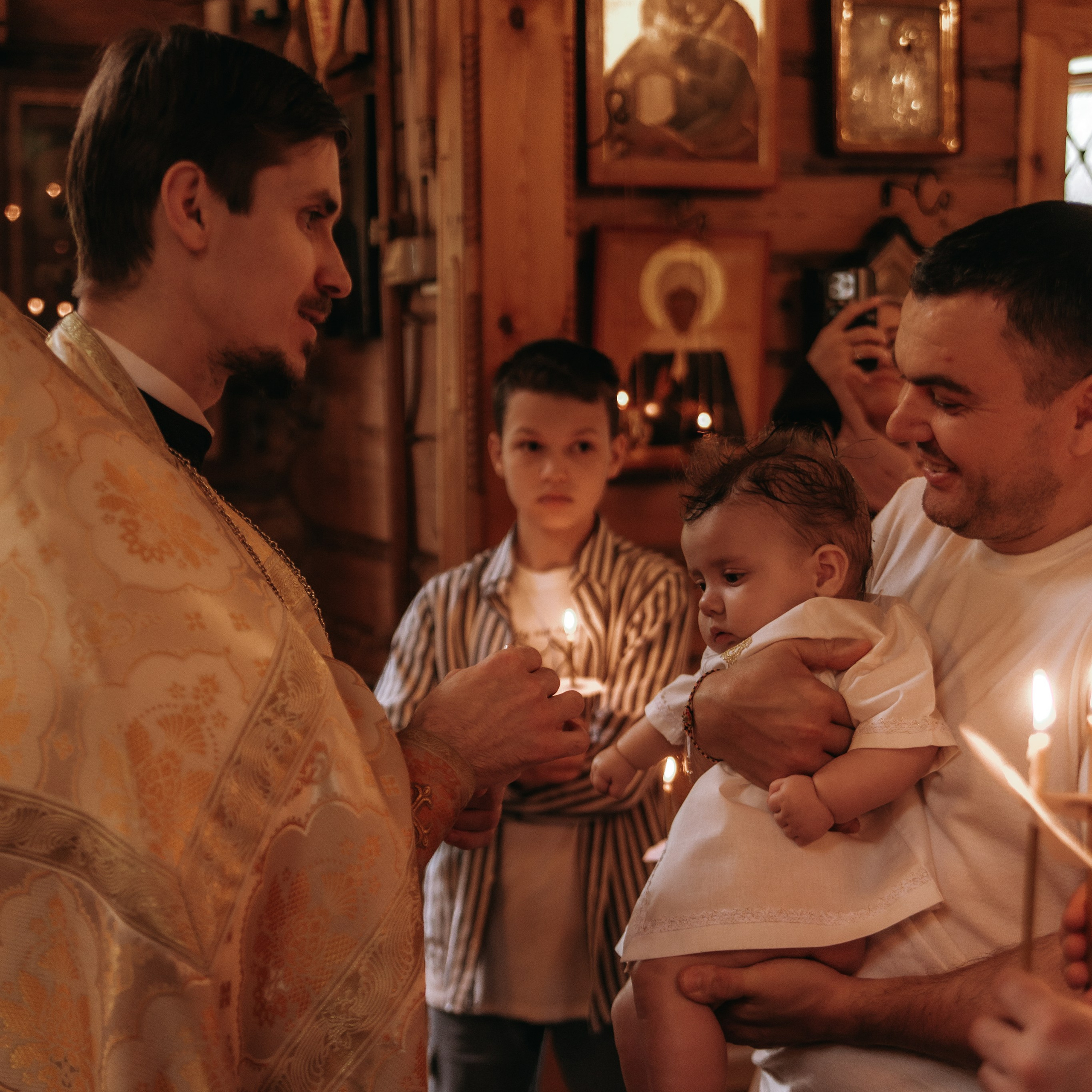 Крещение Михаила. Фотограф Дарья Пудовкина Москва, Московская область