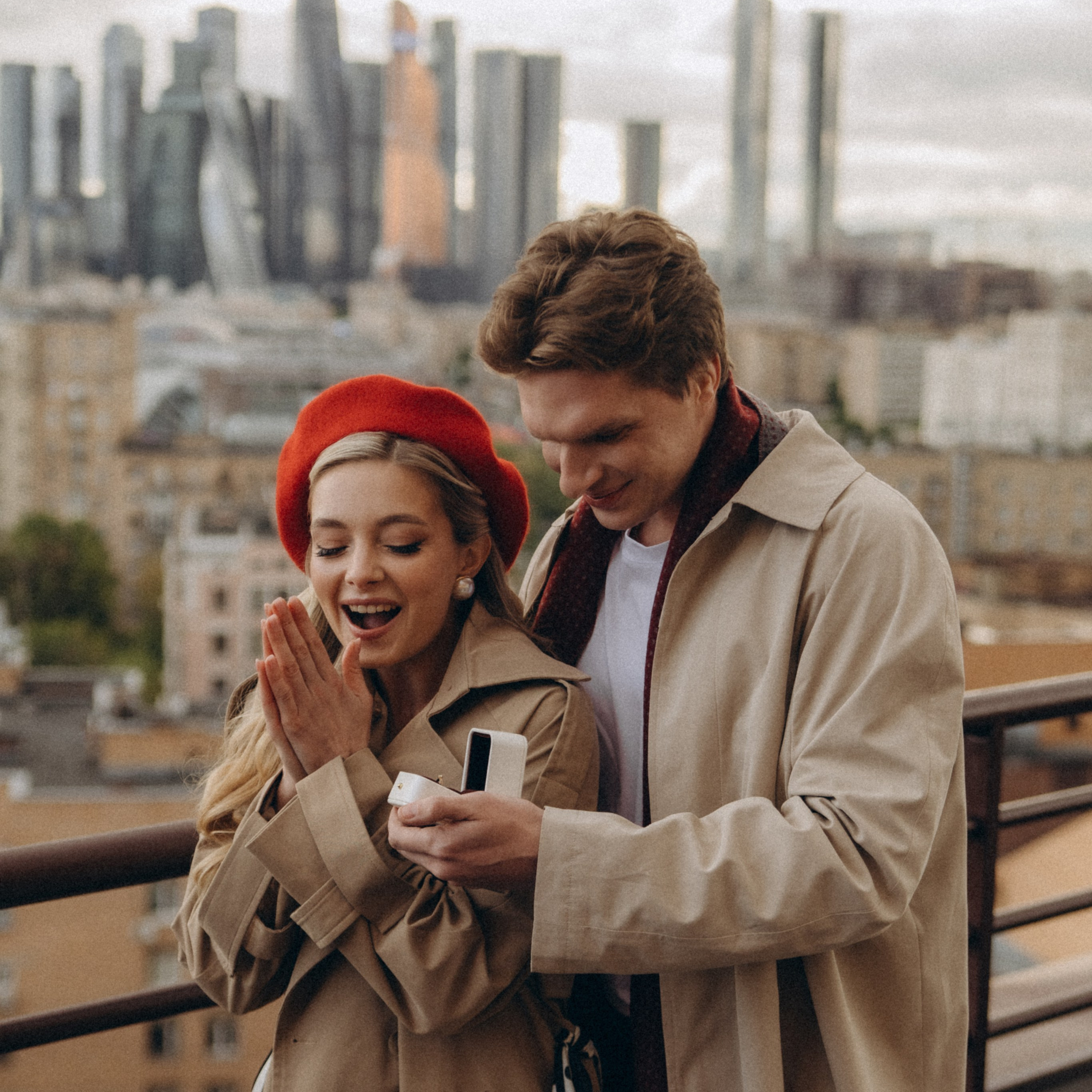 Предложение на крыше. Фотограф Дарья Пудовкина Москва, Московская область