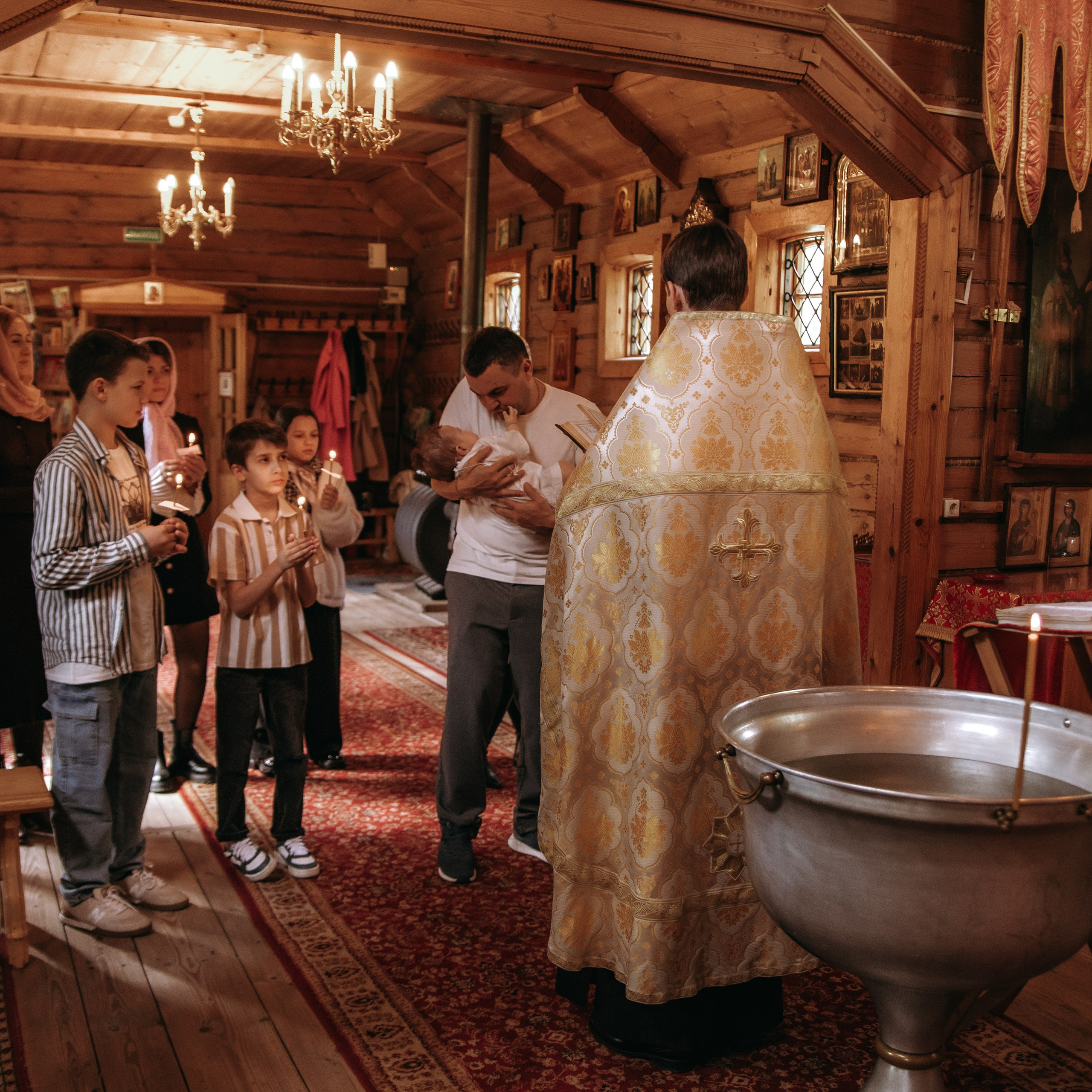 Крещение Михаила. Фотограф Дарья Пудовкина Москва, Московская область