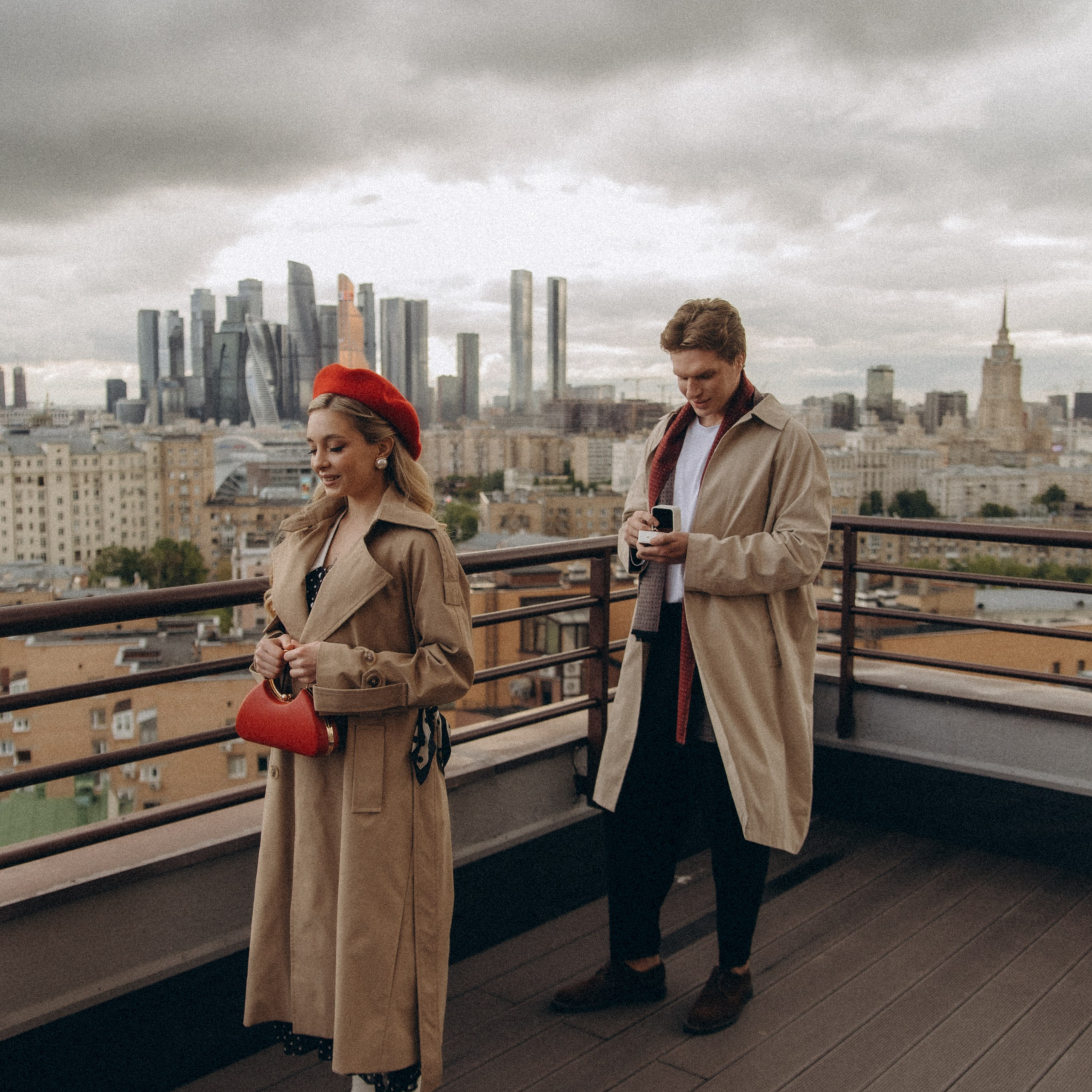 Предложение на крыше. Фотограф Дарья Пудовкина Москва, Московская область