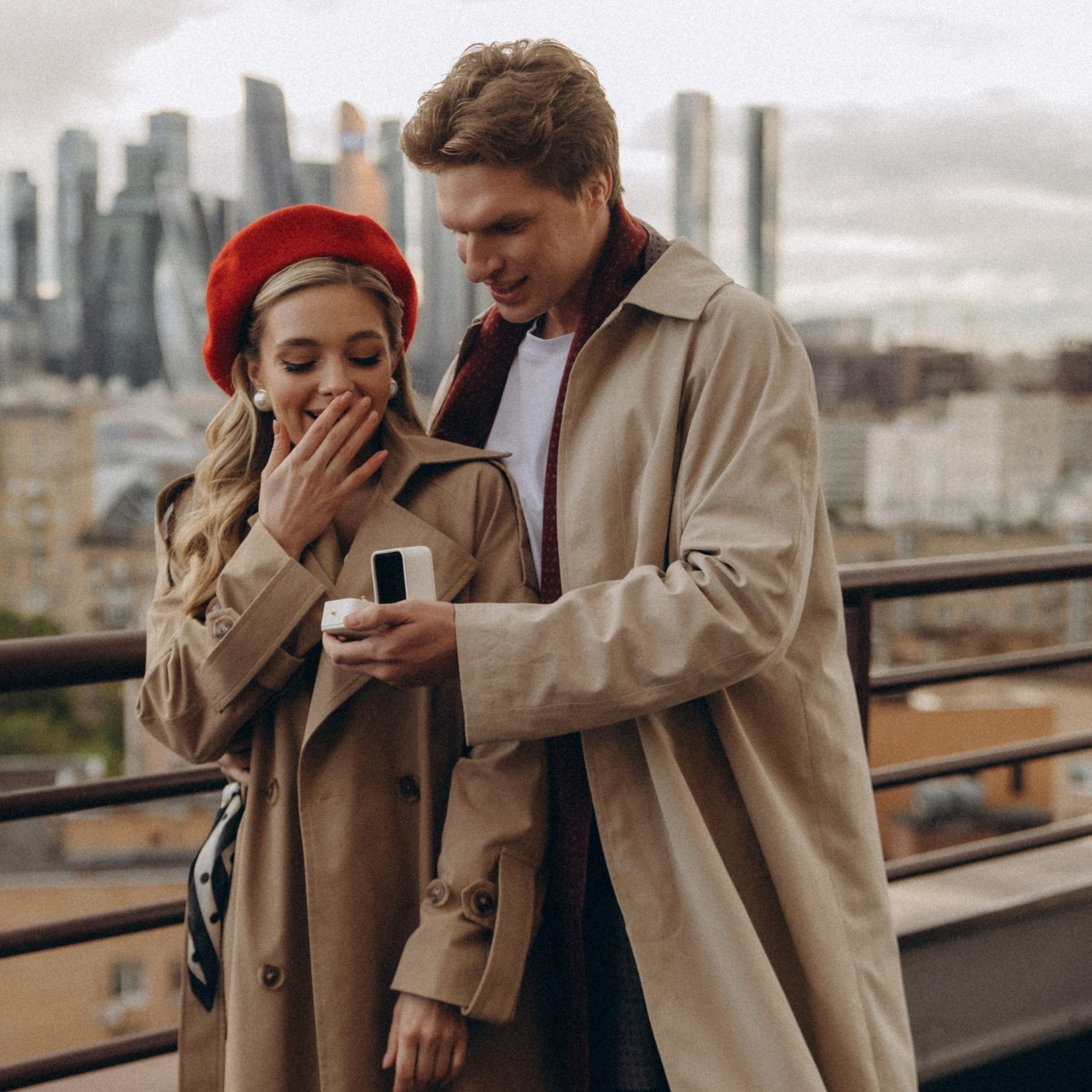 Предложение на крыше. Фотограф Дарья Пудовкина Москва, Московская область