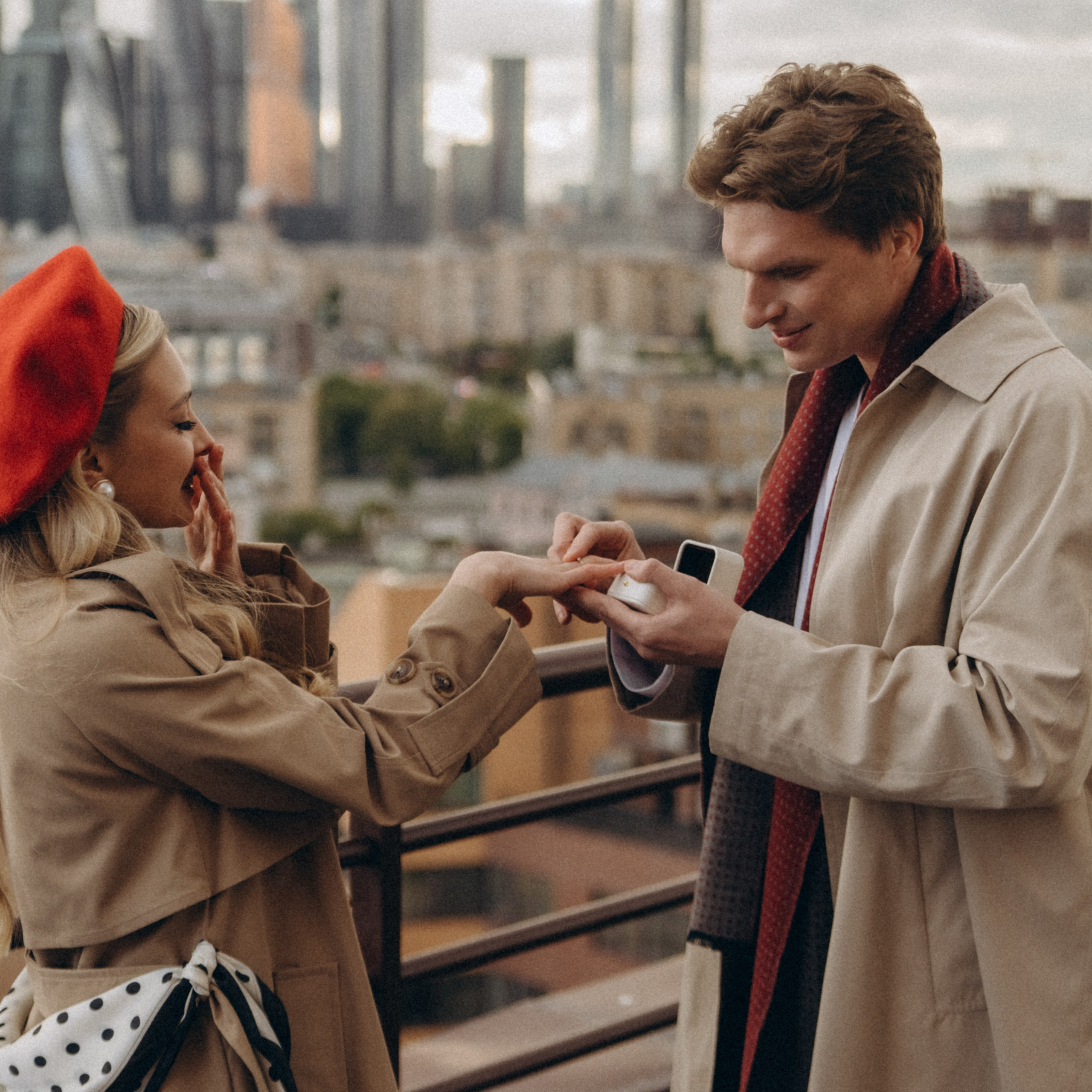Предложение на крыше. Фотограф Дарья Пудовкина Москва, Московская область