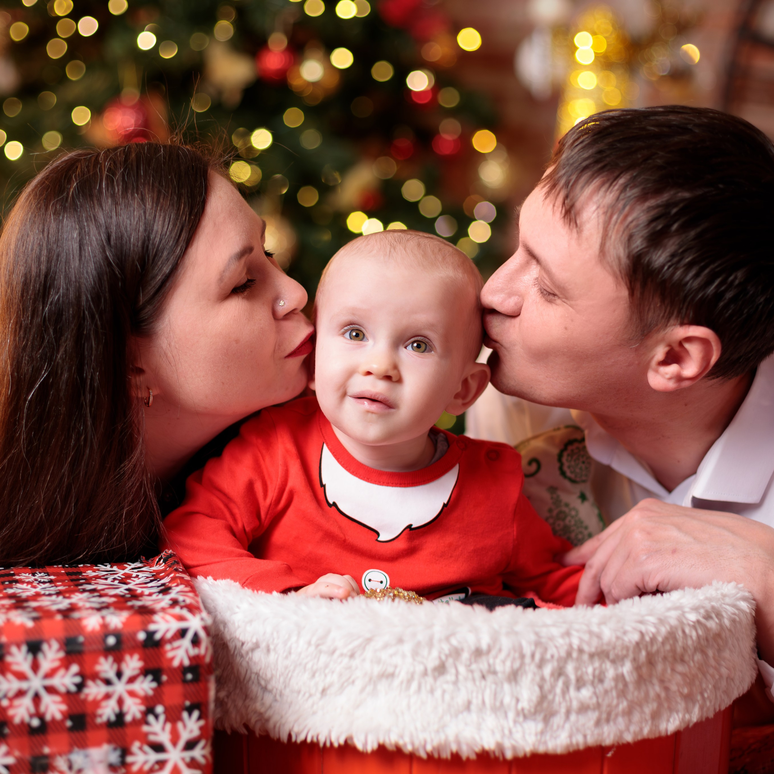 Новогодняя съёмка семьи Ларисы