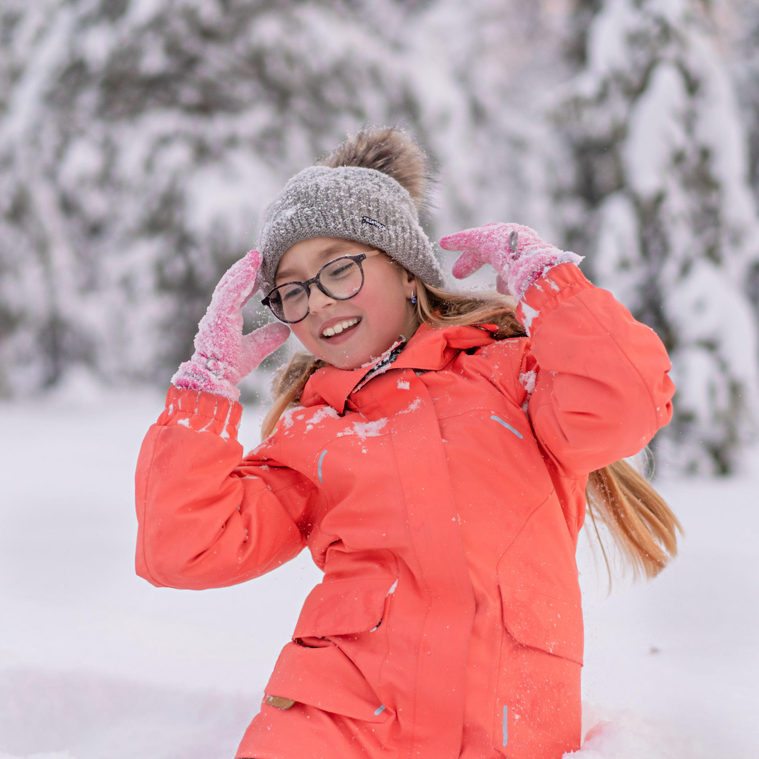 На природе.