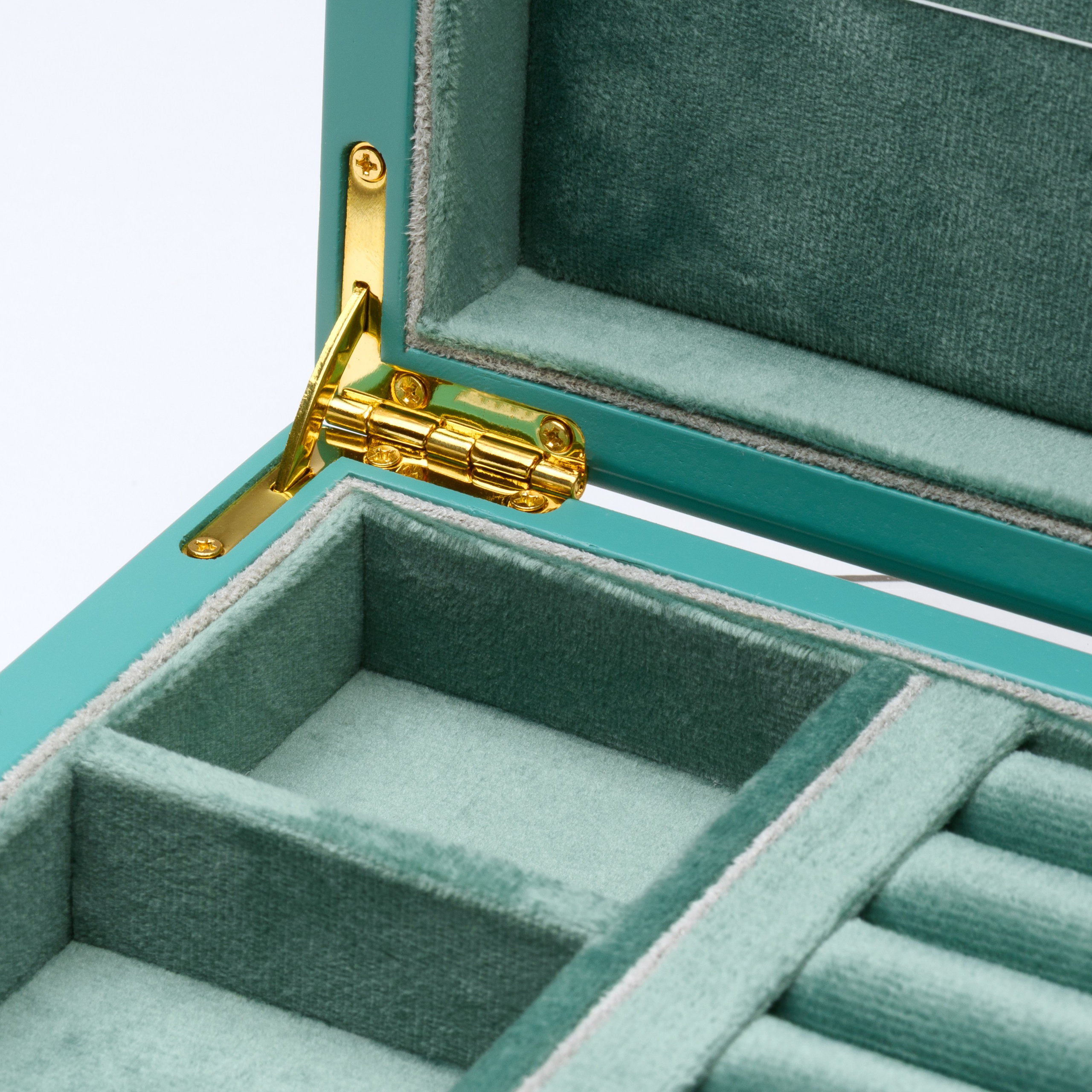 Ювелирная шкатулка зеленая