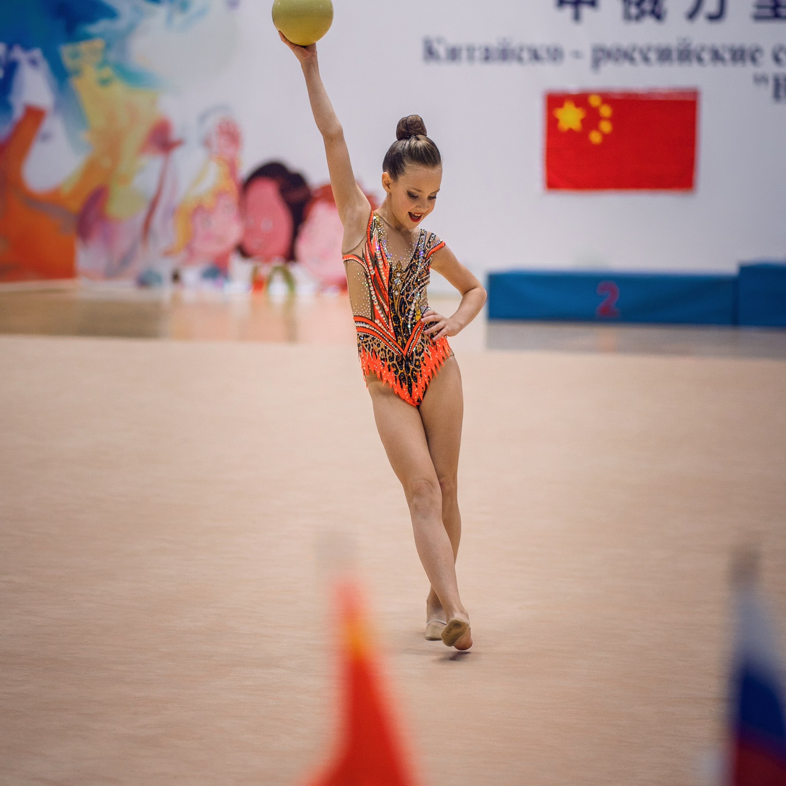 Соревнования Художественная гимнастика г. Манчжурия Китай.