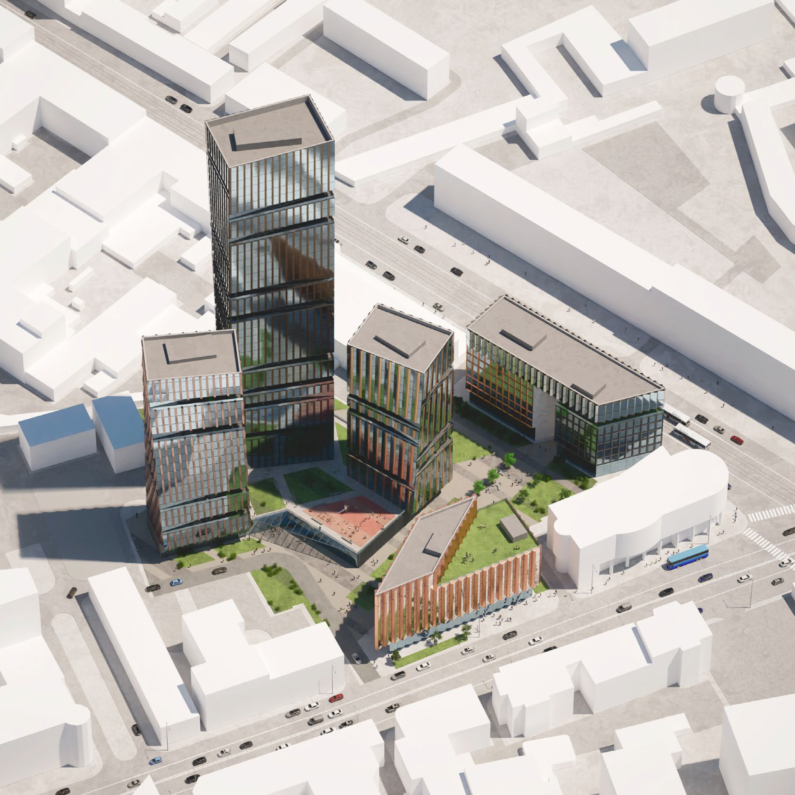 Жилой комплекс. Архитектор-визуализатор Ян Манжос