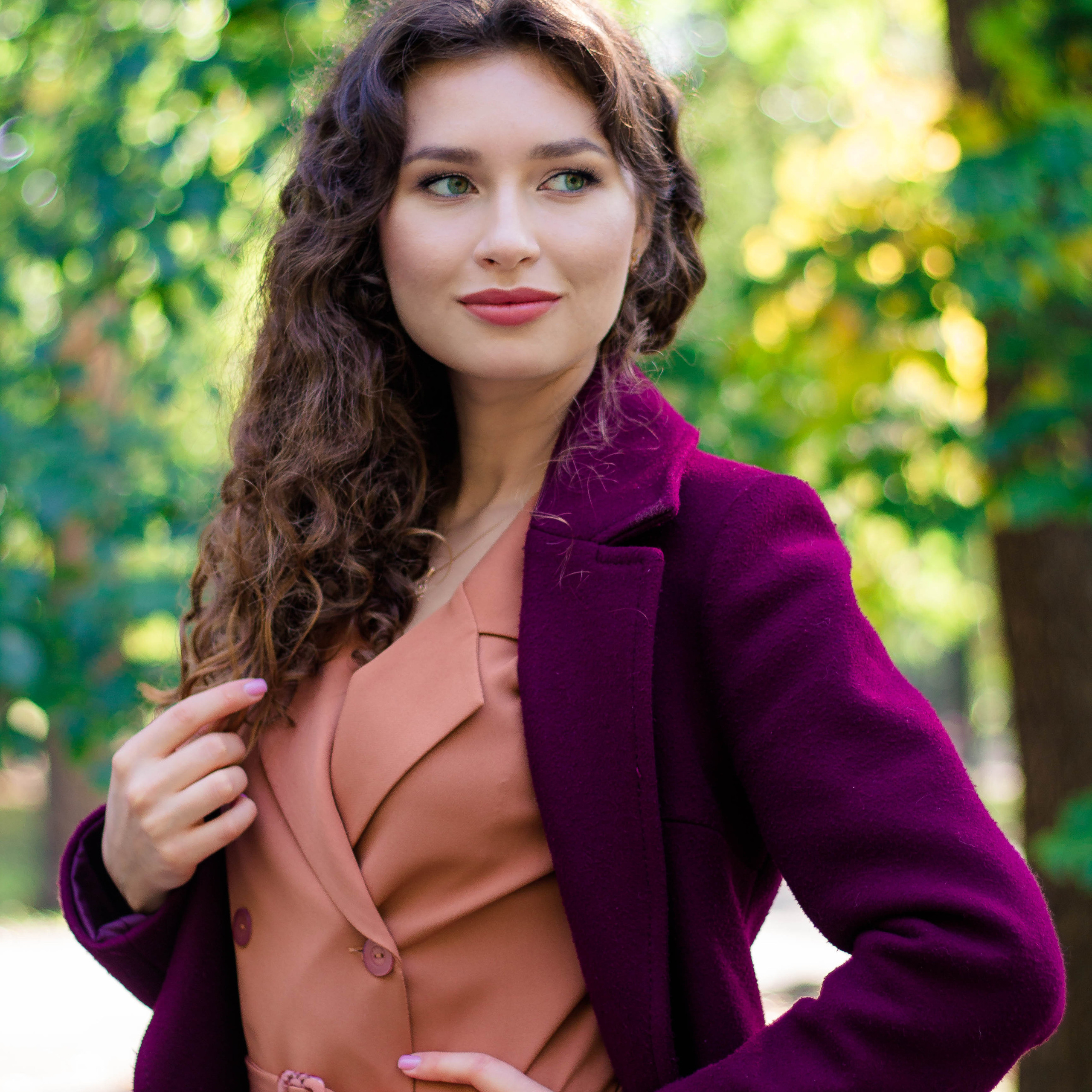 Илина в саду Эрмитаж