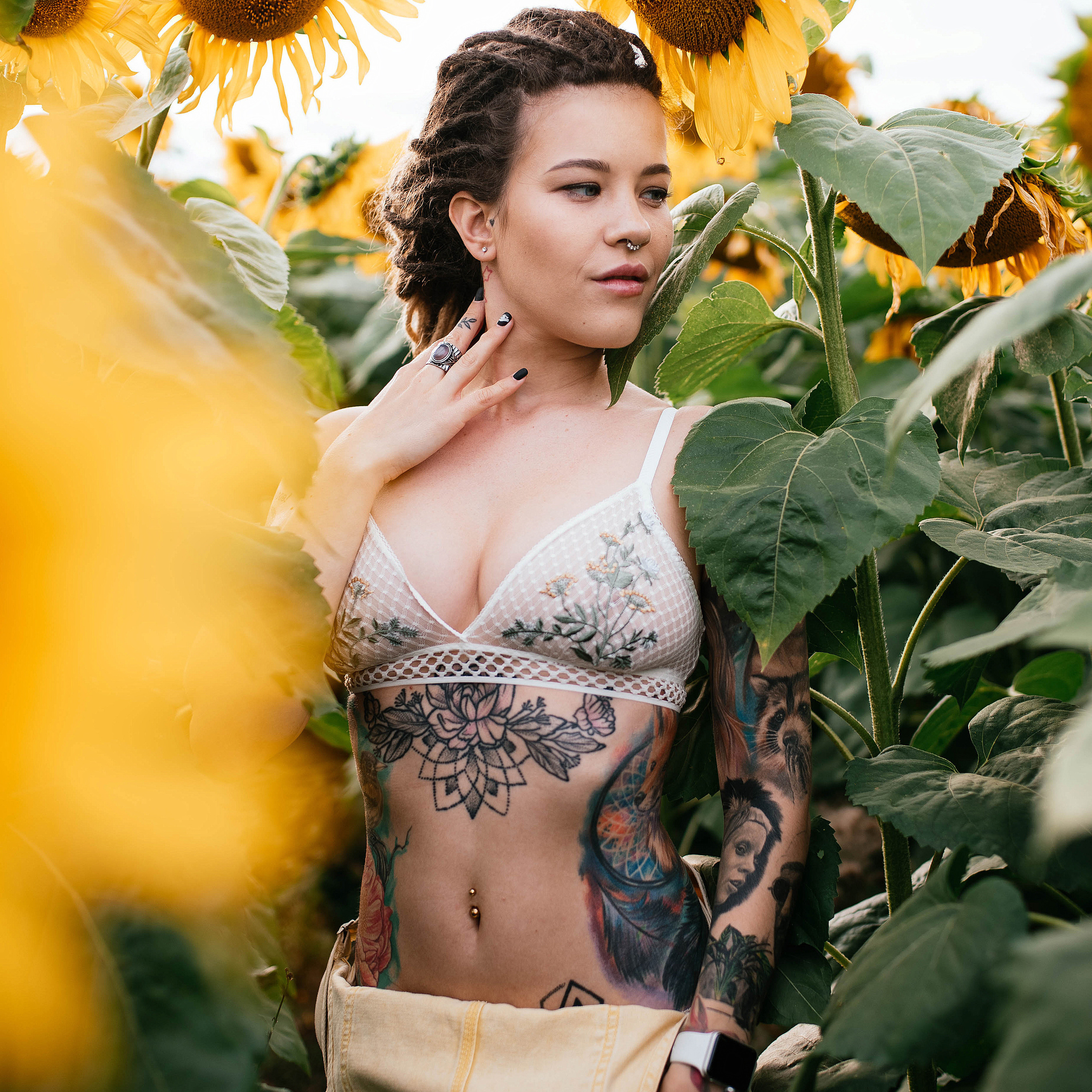 Подсолнухи Настя