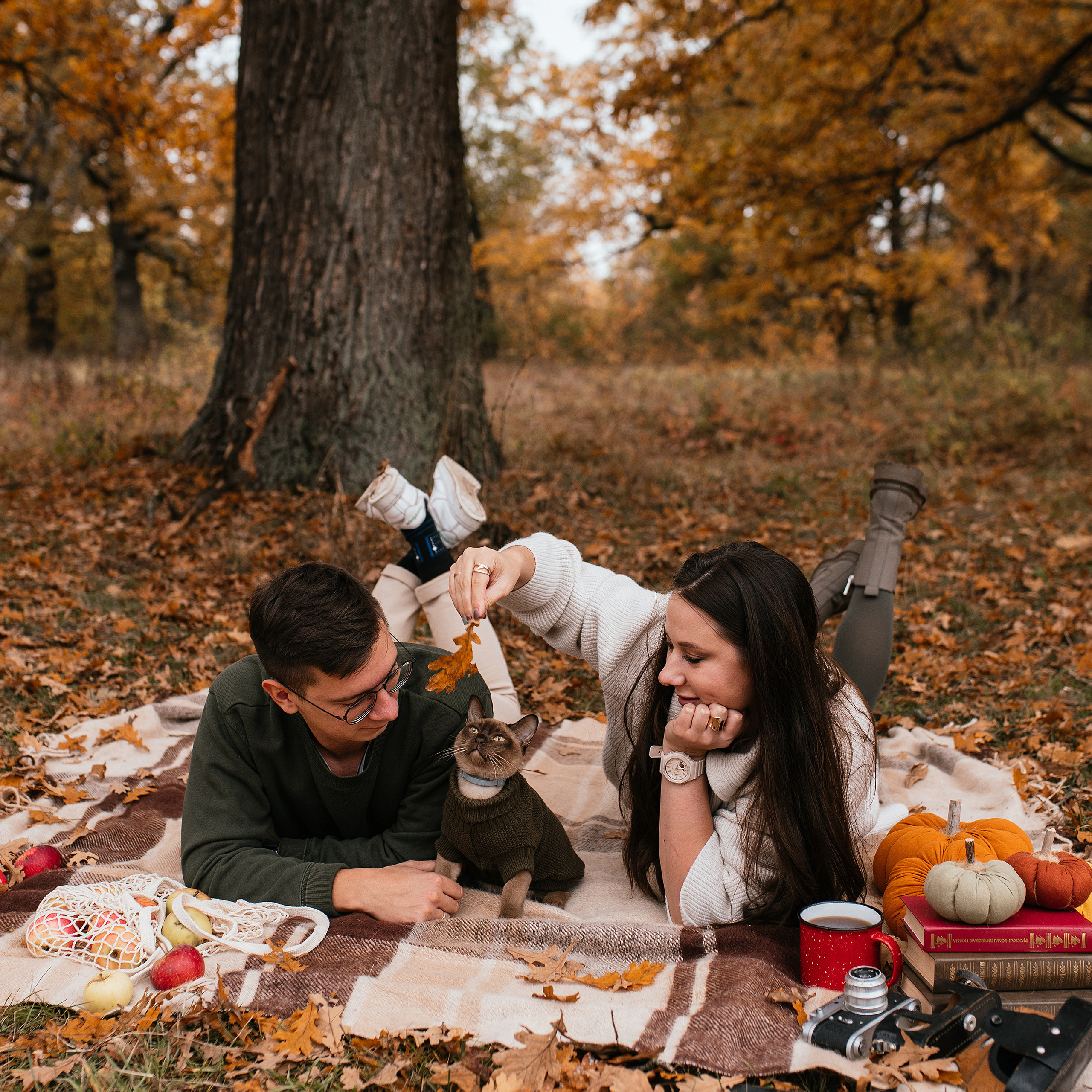 Осенний фотодень Саша и Максим