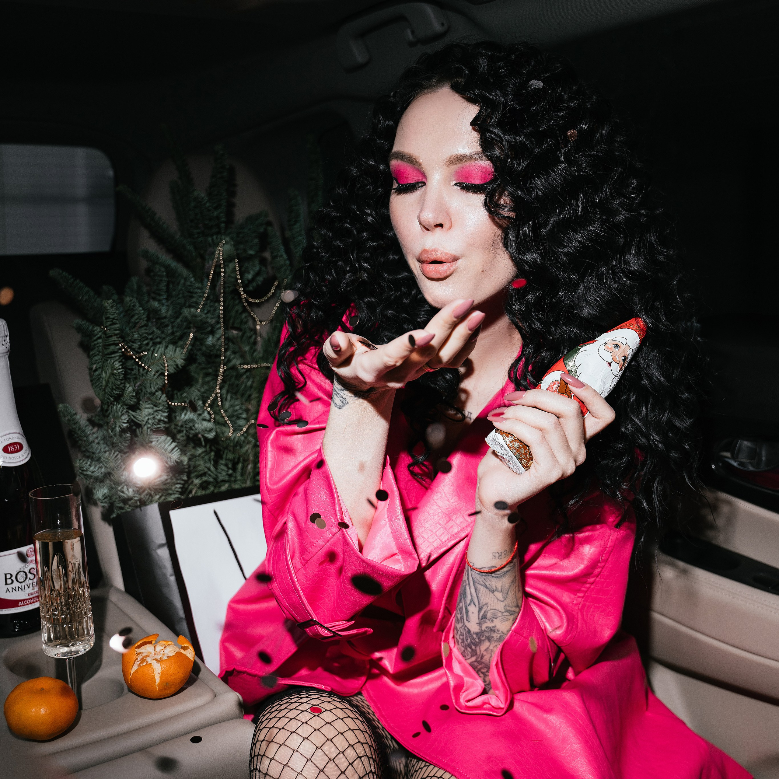 Новогодний фотодень в машине