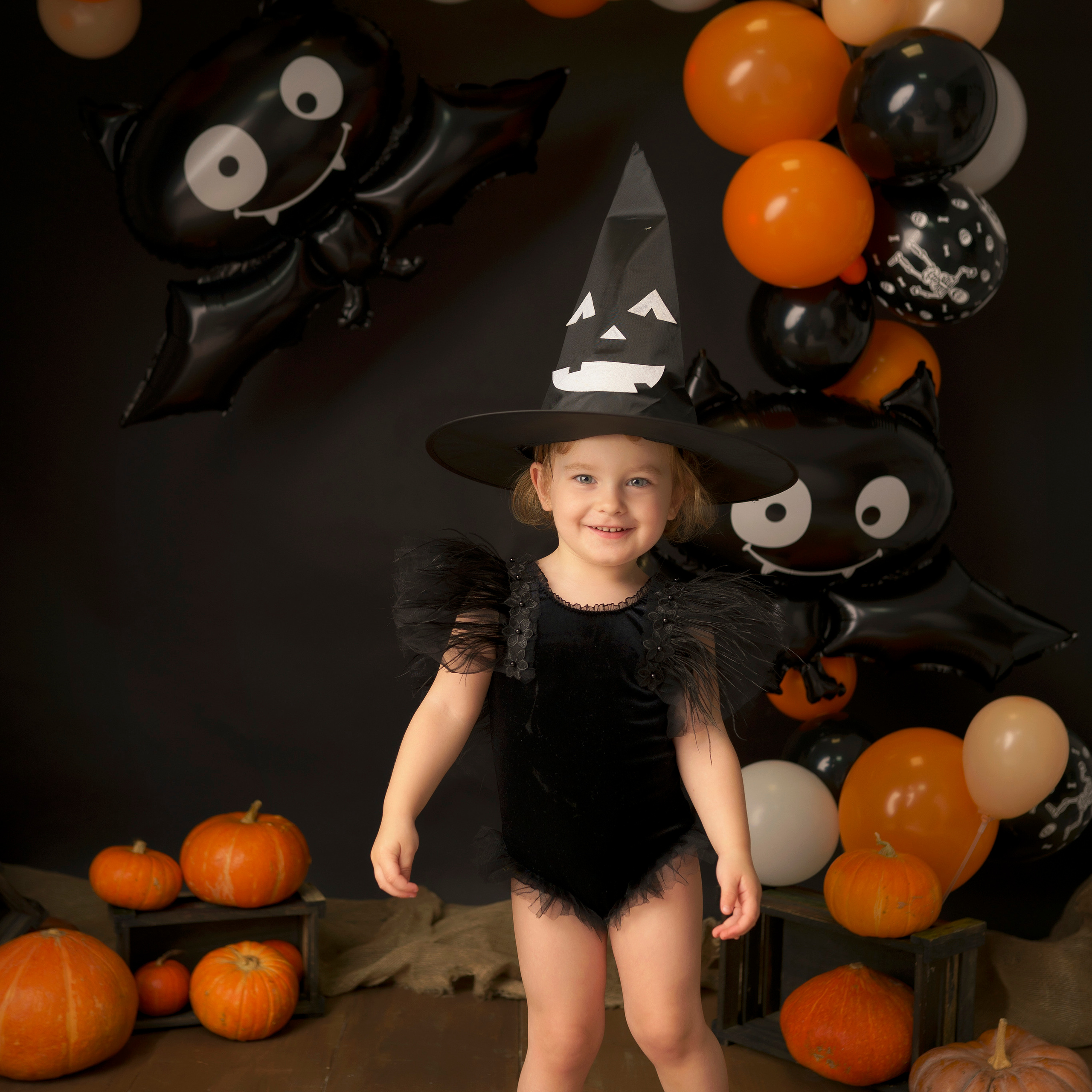 Осень в стиле Хэллоуин. Детский, семейный фотограф: newborn, беременность, годовасие, репортаж. Москва