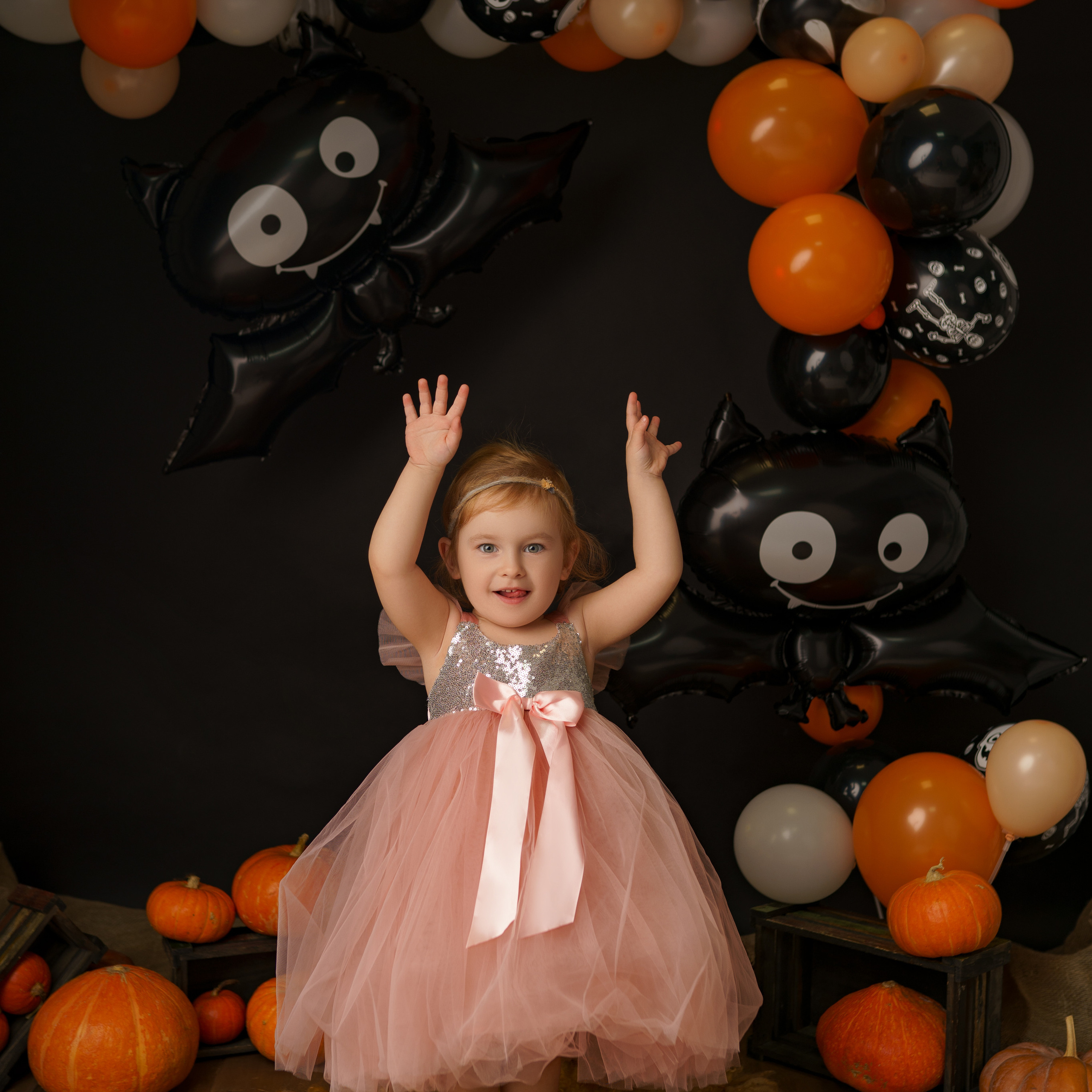 Осень в стиле Хэллоуин. Детский, семейный фотограф: newborn, беременность, годовасие, репортаж. Москва