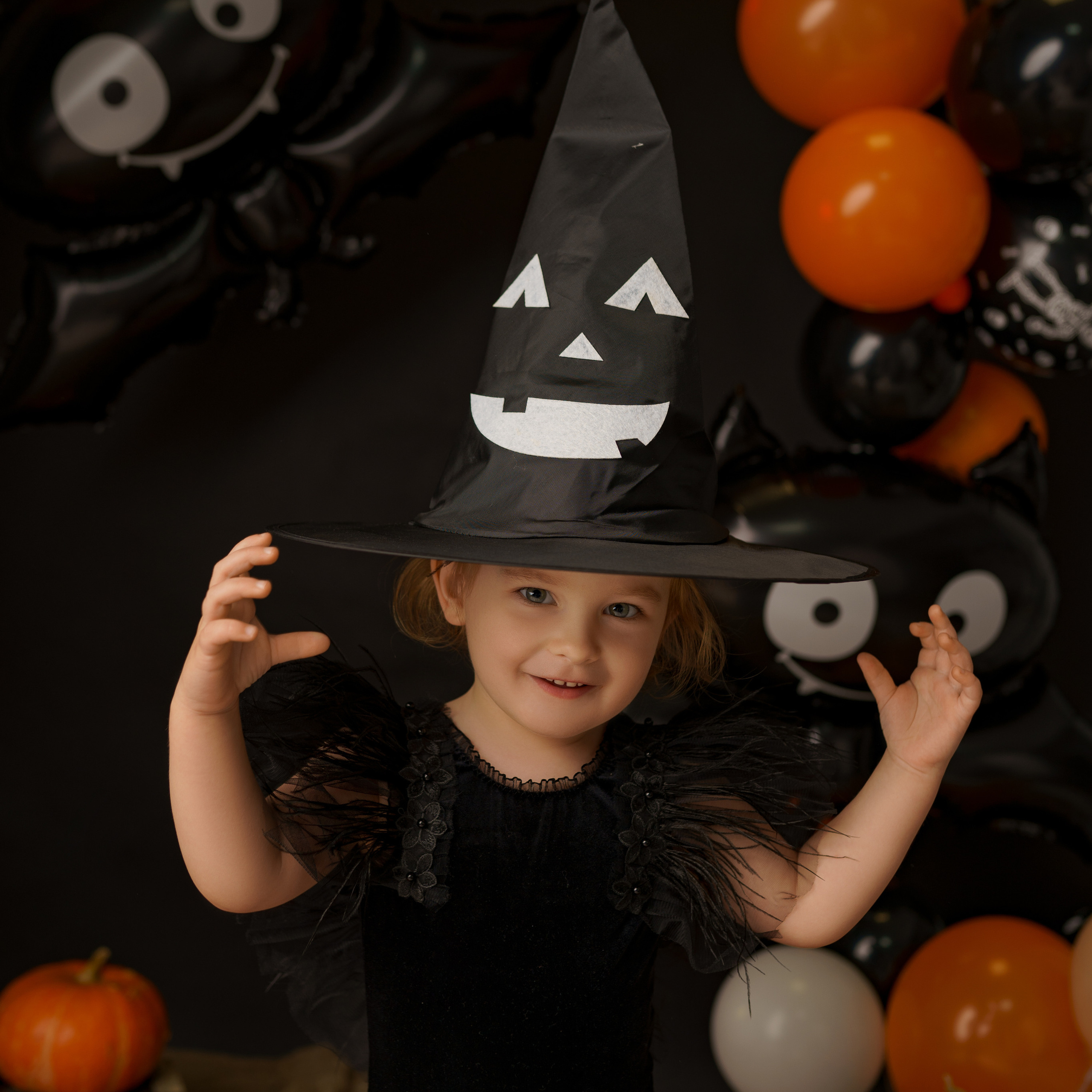 Осень в стиле Хэллоуин. Детский, семейный фотограф: newborn, беременность, годовасие, репортаж. Москва