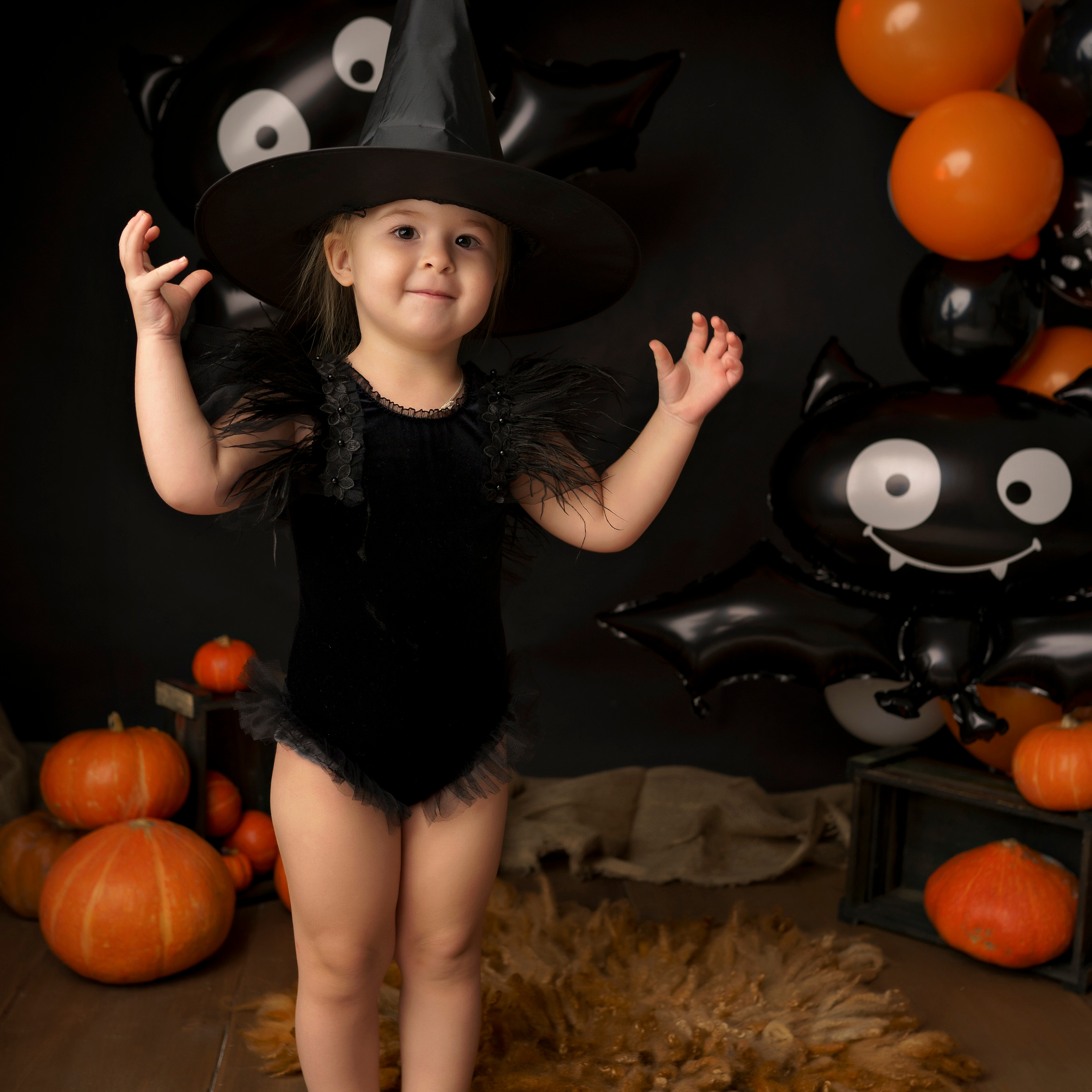 Осень в стиле Хэллоуин. Детский, семейный фотограф: newborn, беременность, годовасие, репортаж. Москва