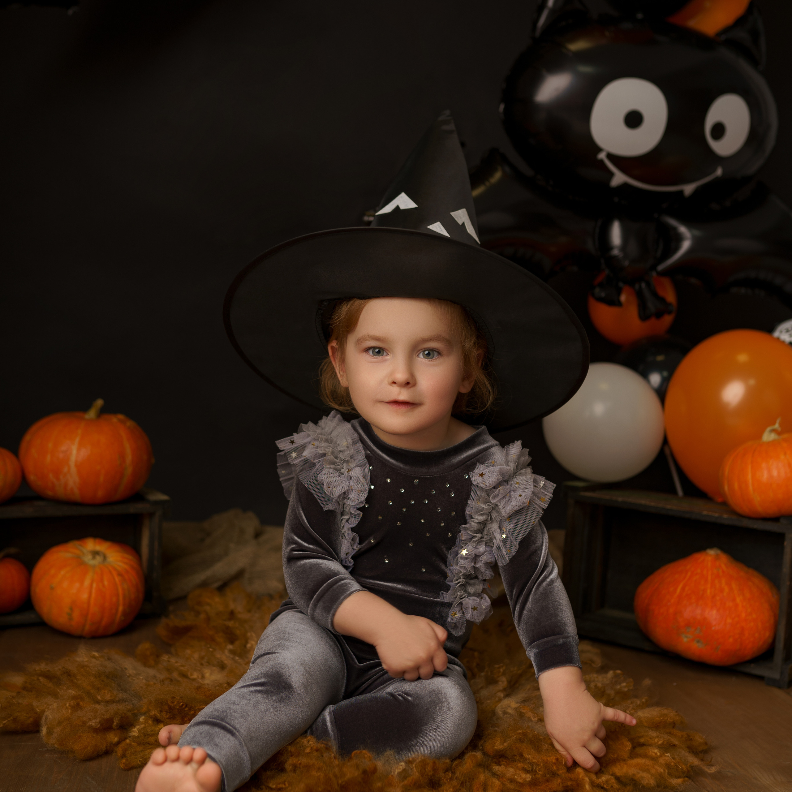 Осень в стиле Хэллоуин. Детский, семейный фотограф: newborn, беременность, годовасие, репортаж. Москва