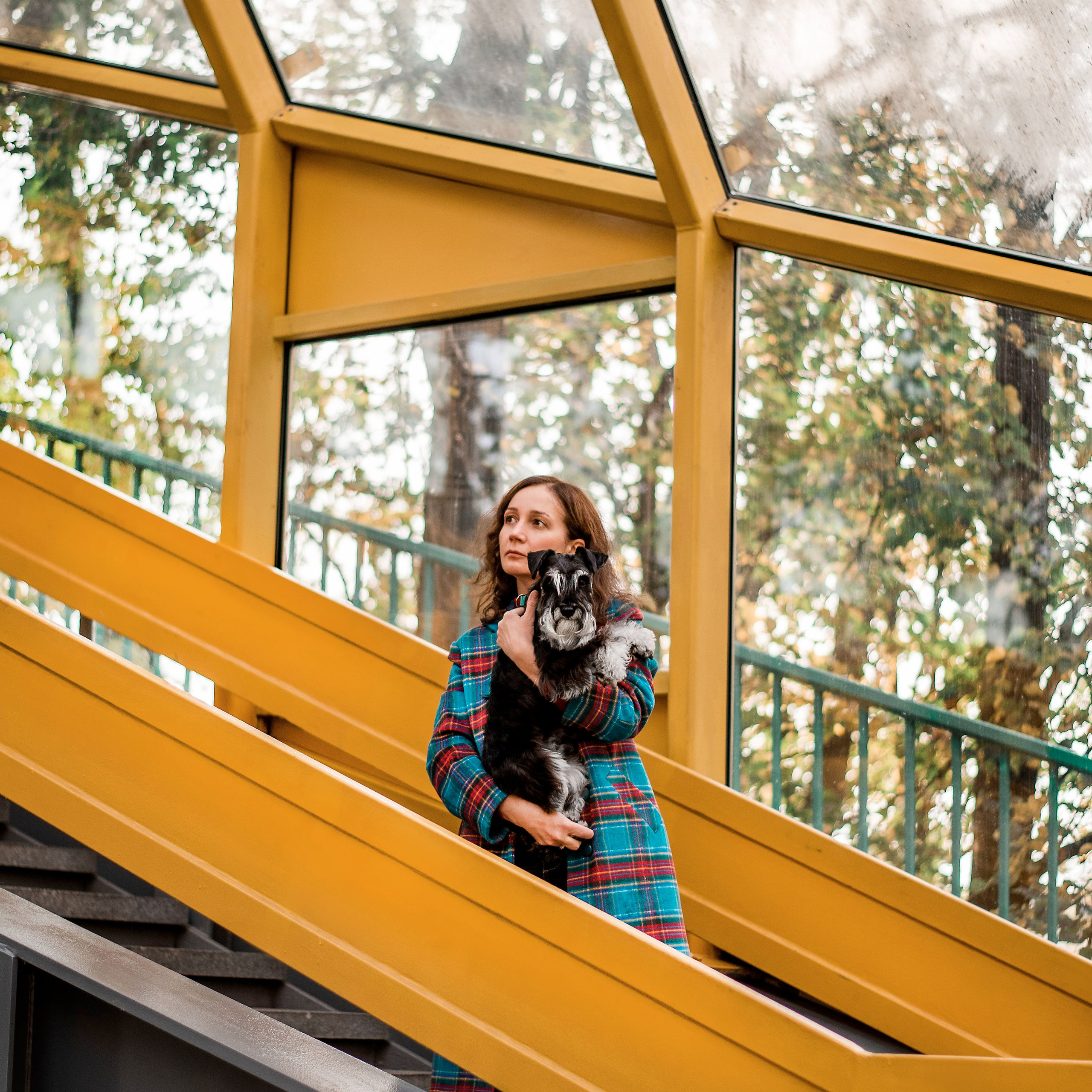 Екатерина и цвергшнауцер Феликс (Москва, 2020)