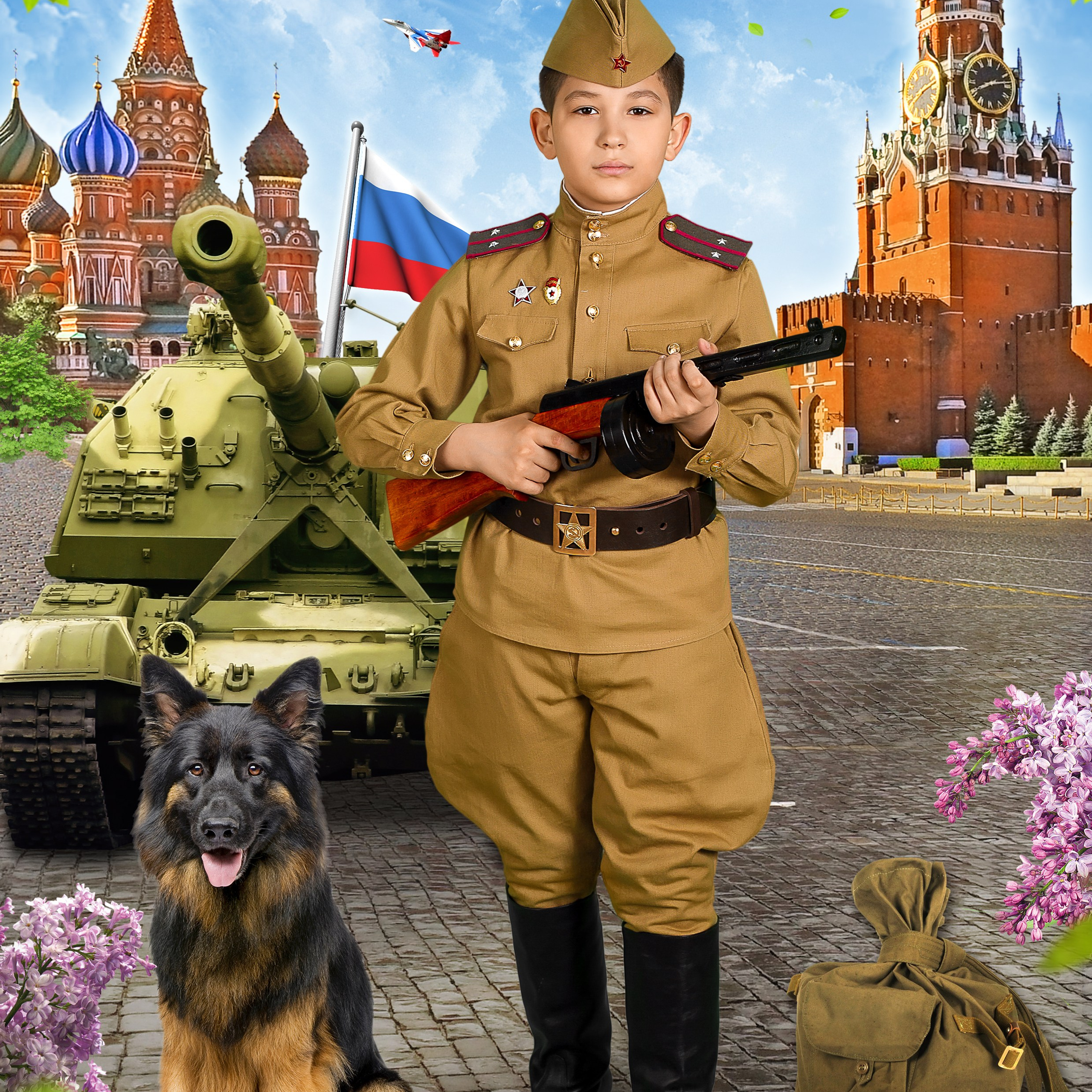 к 9 мая в военной форме