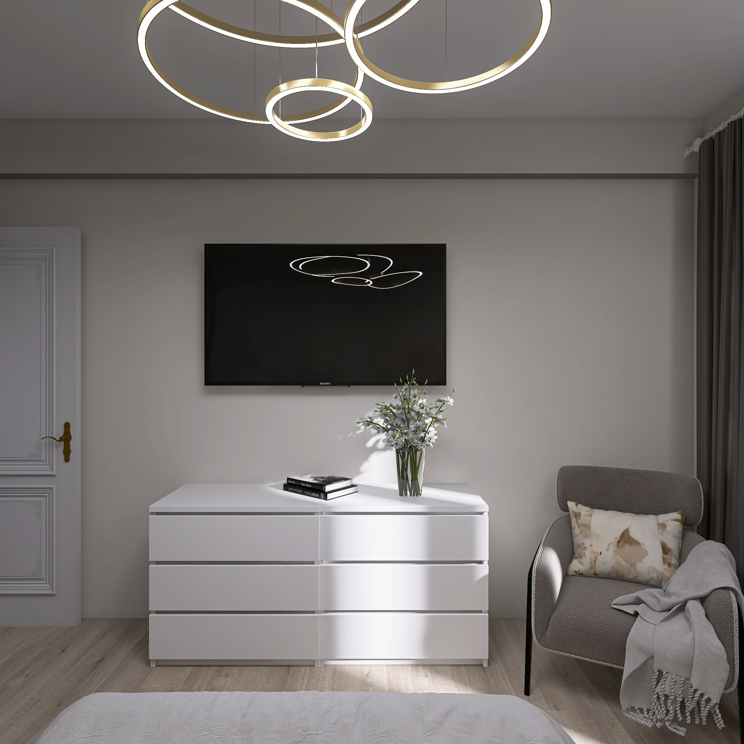 Квартира 58 м² для семьи из 4х человек.