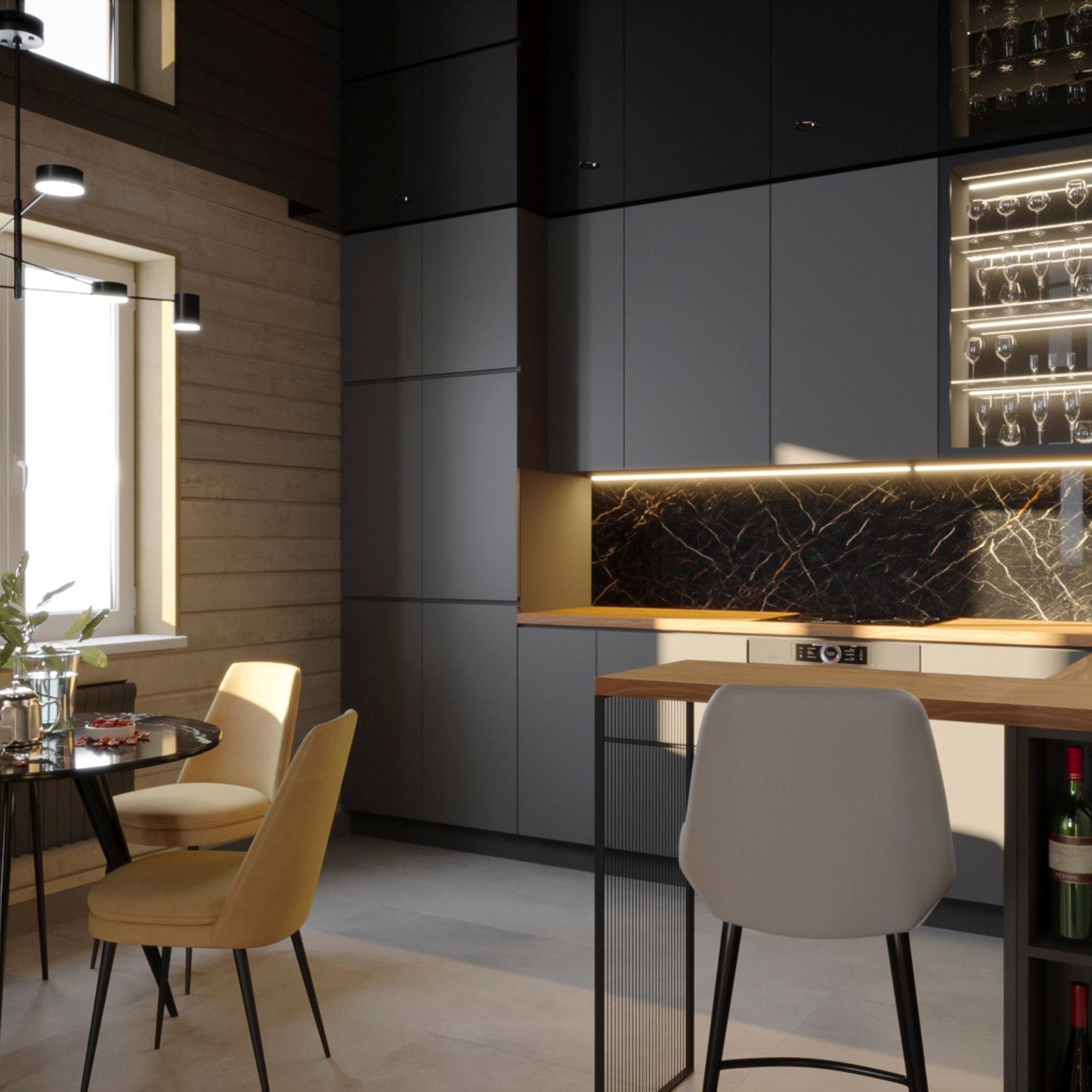 Дом 132 м² с мансардой