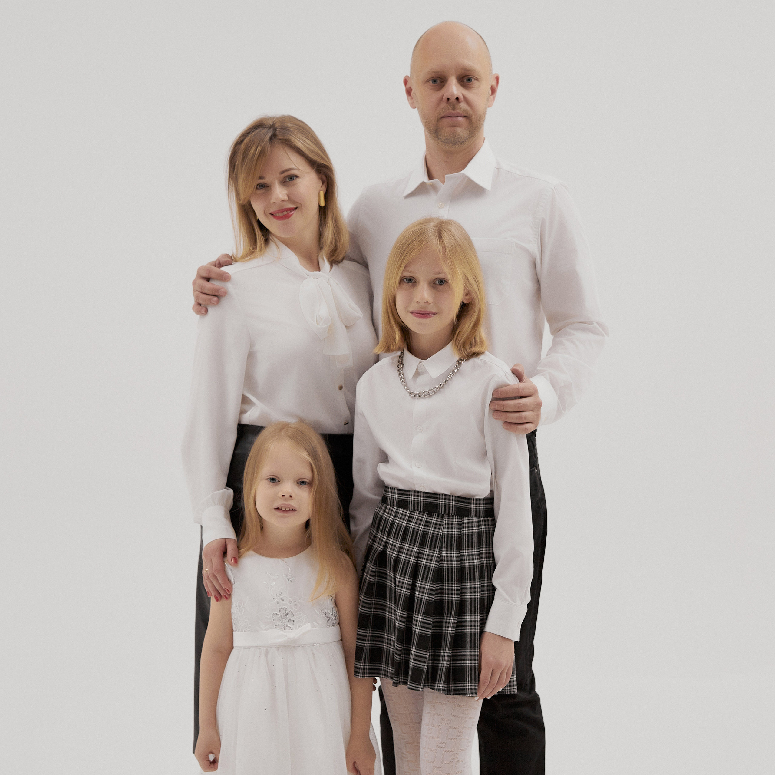 Александра с семьей