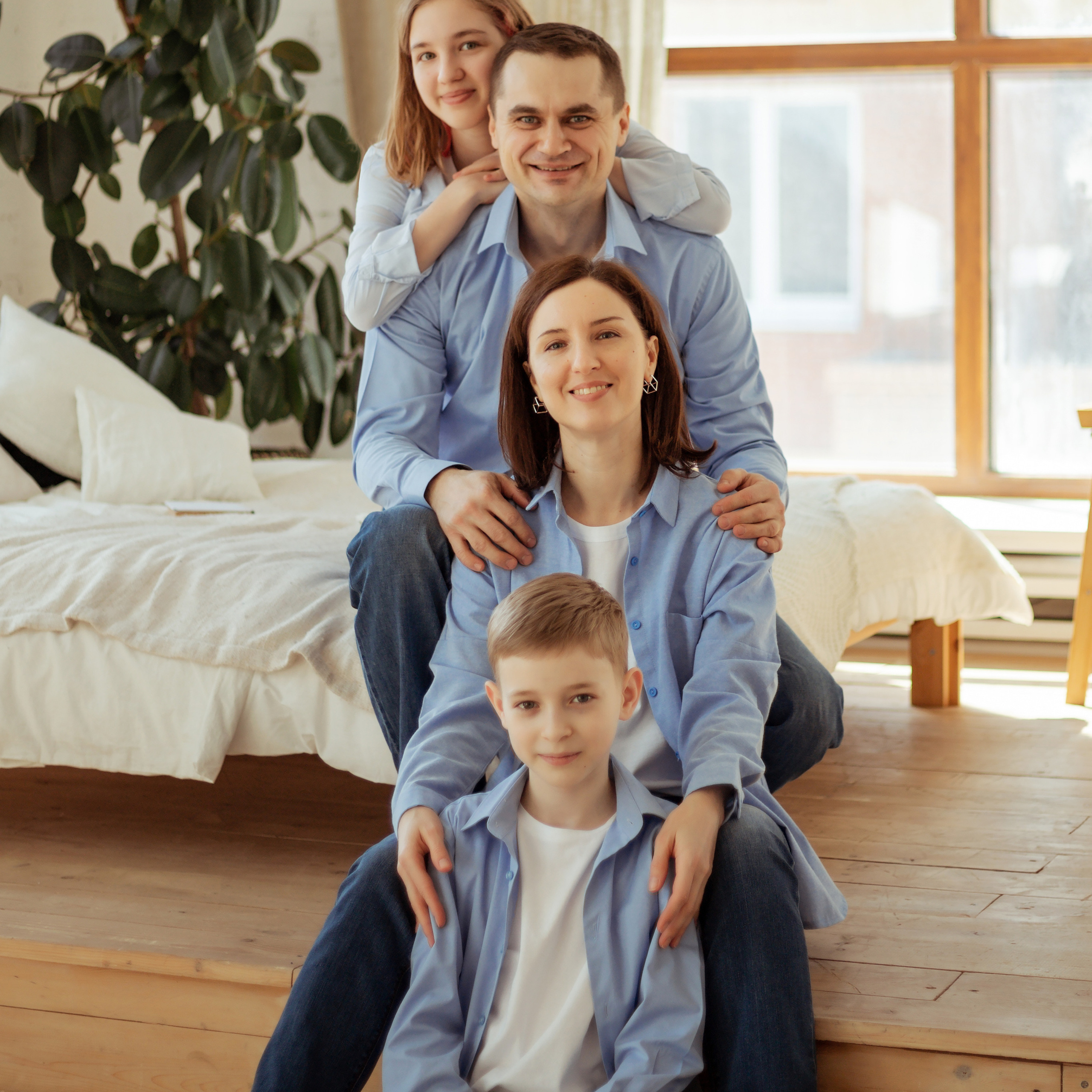 Татьяна с семьей