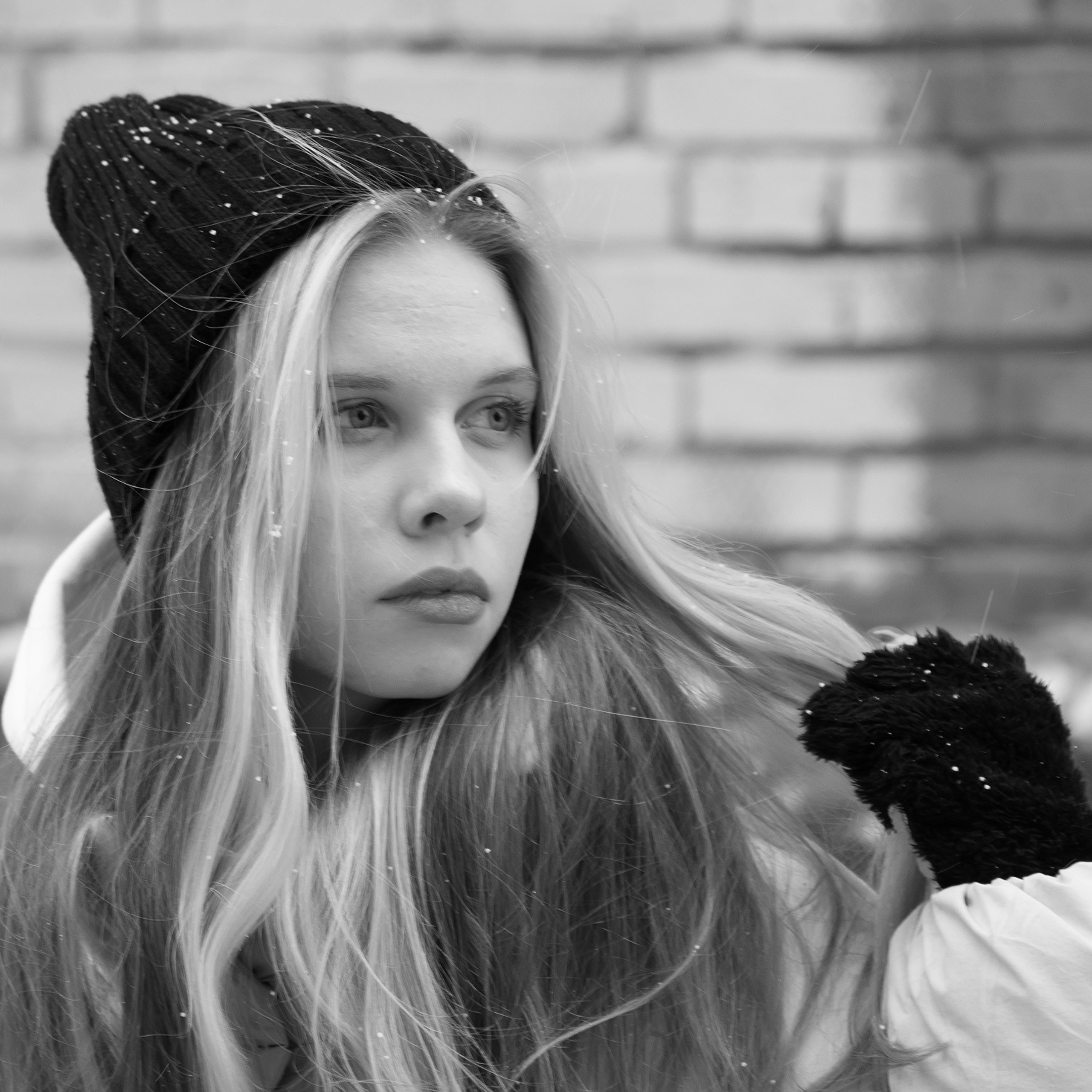 Черно-белый портрет