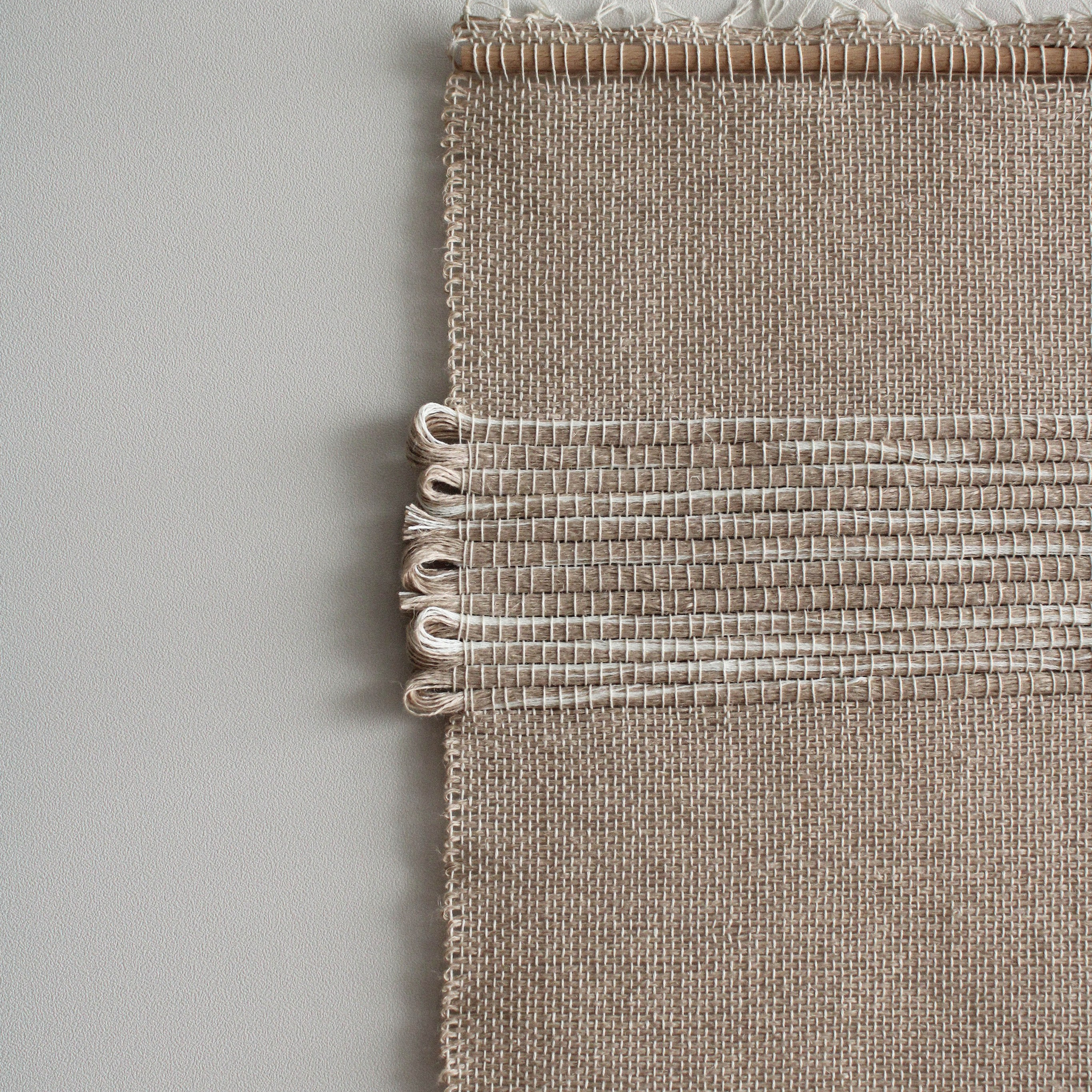 Лён II. Авторские тканые полотна из натуральных материалов