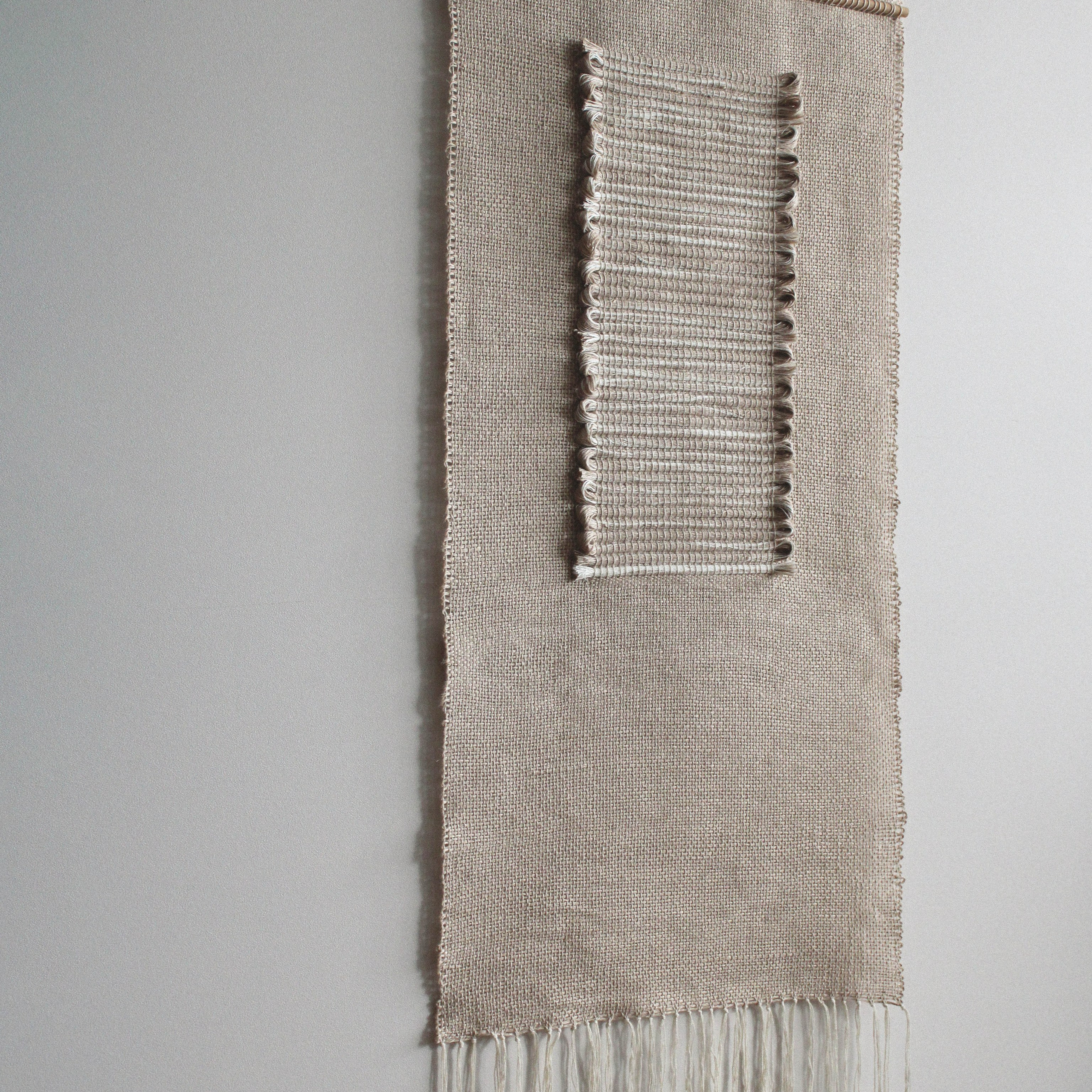 Лён III. Авторские тканые полотна из натуральных материалов