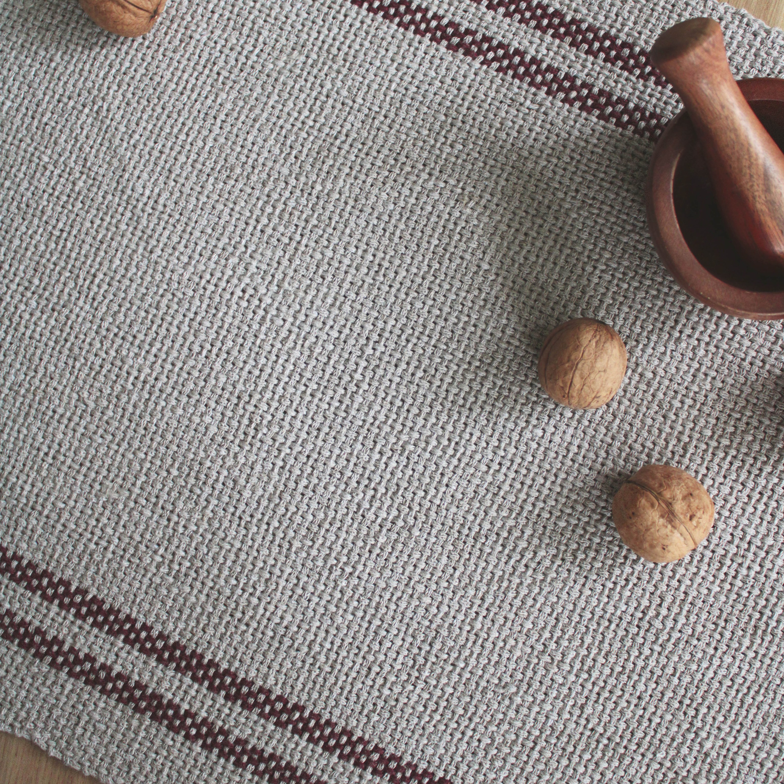 Дорожка «Гранат». Авторские тканые полотна из натуральных материалов