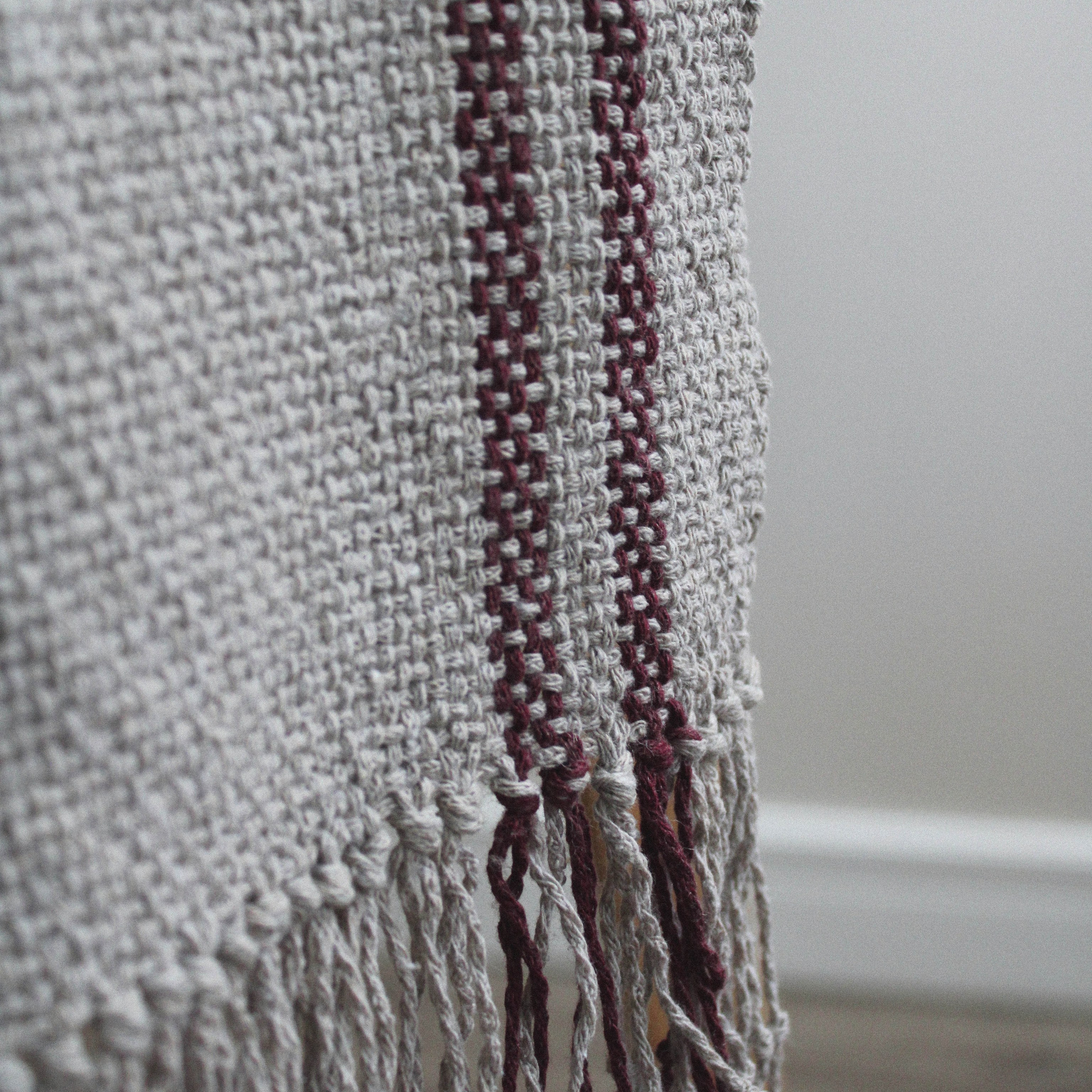 Дорожка «Гранат». Авторские тканые полотна из натуральных материалов