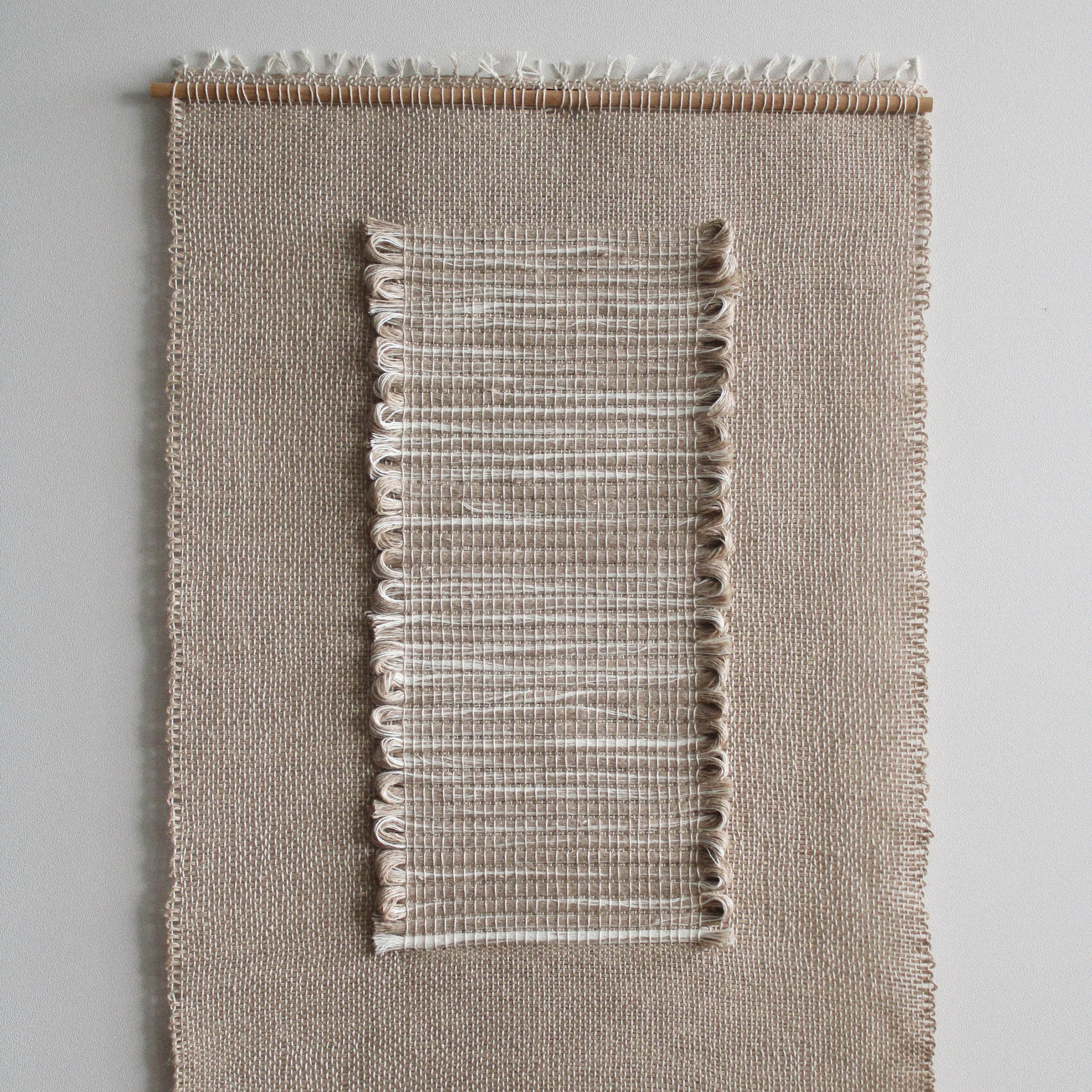 Лён III. Авторские тканые полотна из натуральных материалов