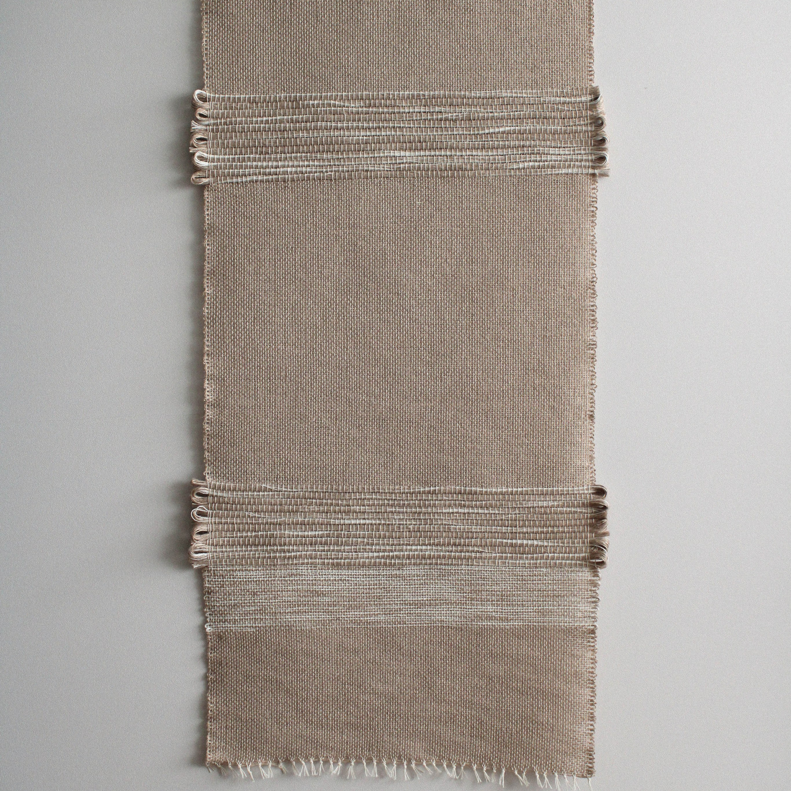 Лён II. Авторские тканые полотна из натуральных материалов