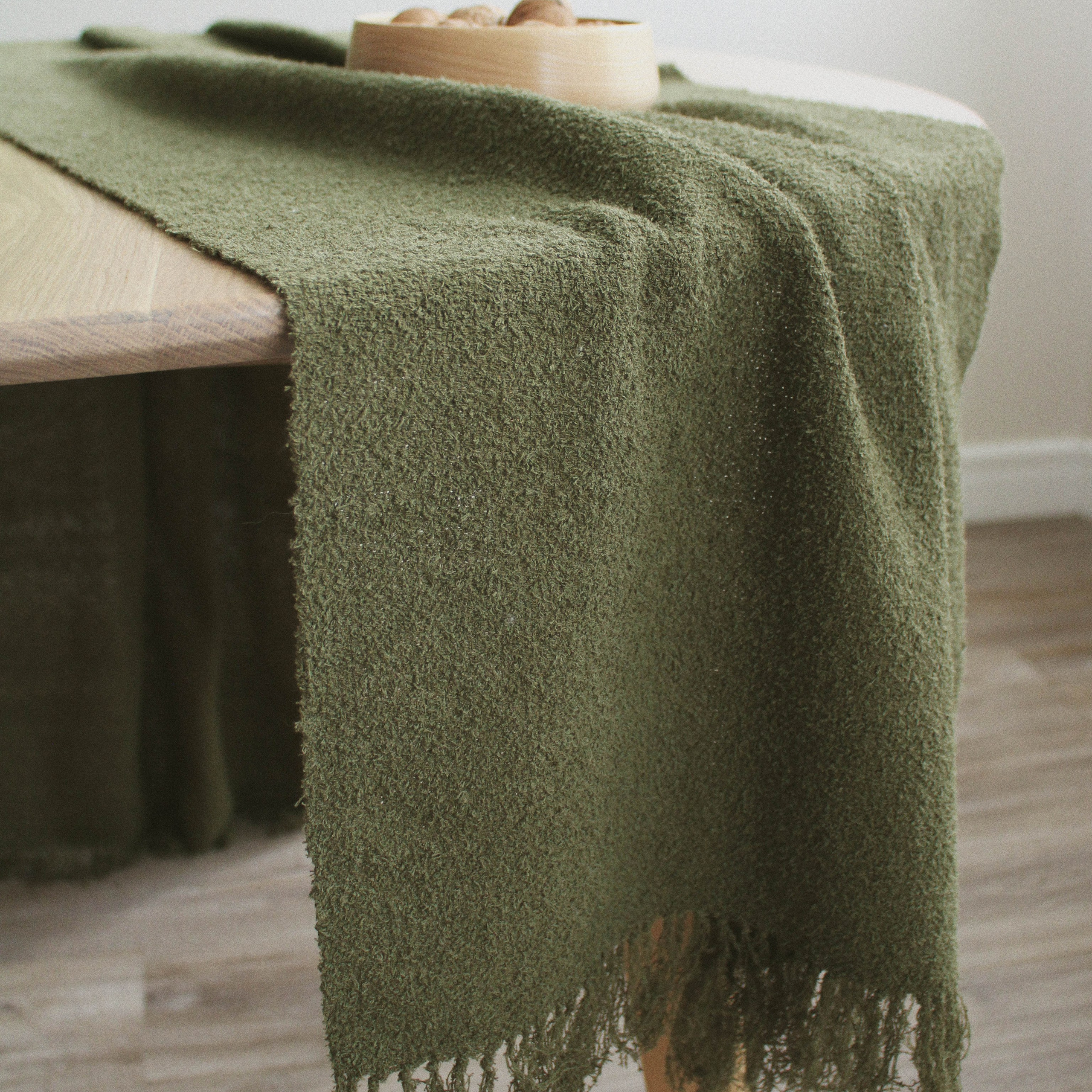 Дорожка «Мох». Авторские тканые полотна из натуральных материалов