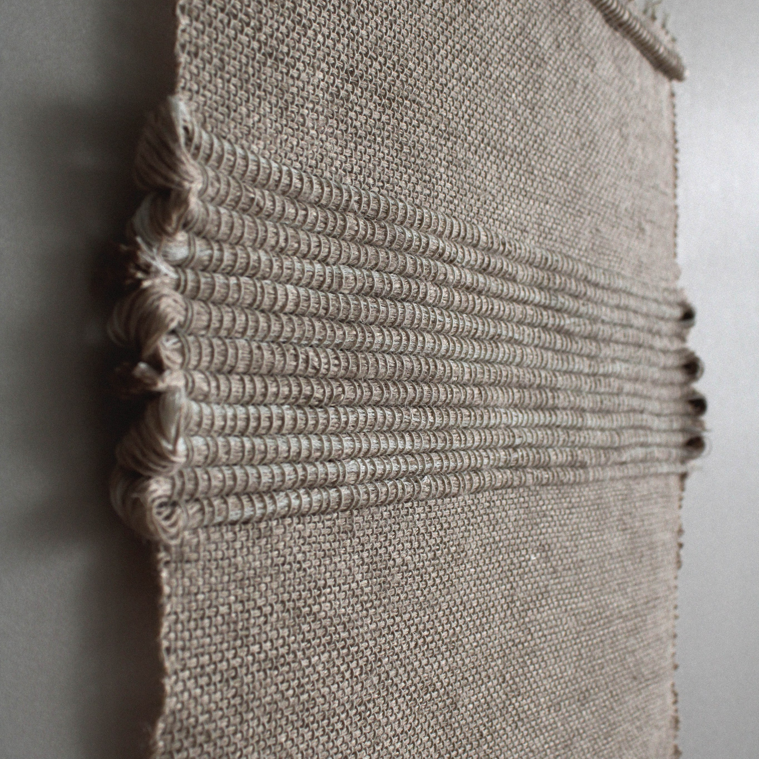 Лён II. Авторские тканые полотна из натуральных материалов