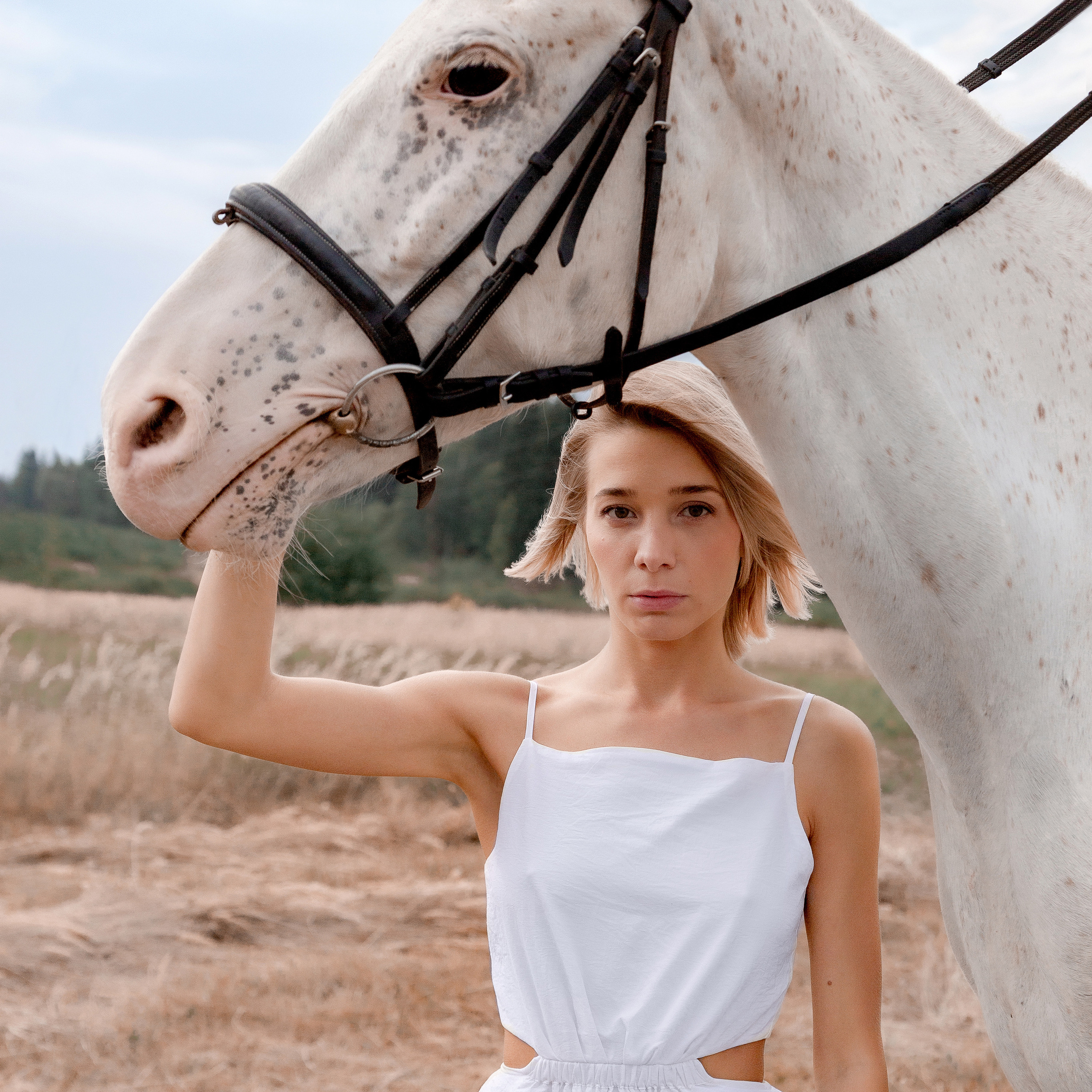 Арина на конной прогулке