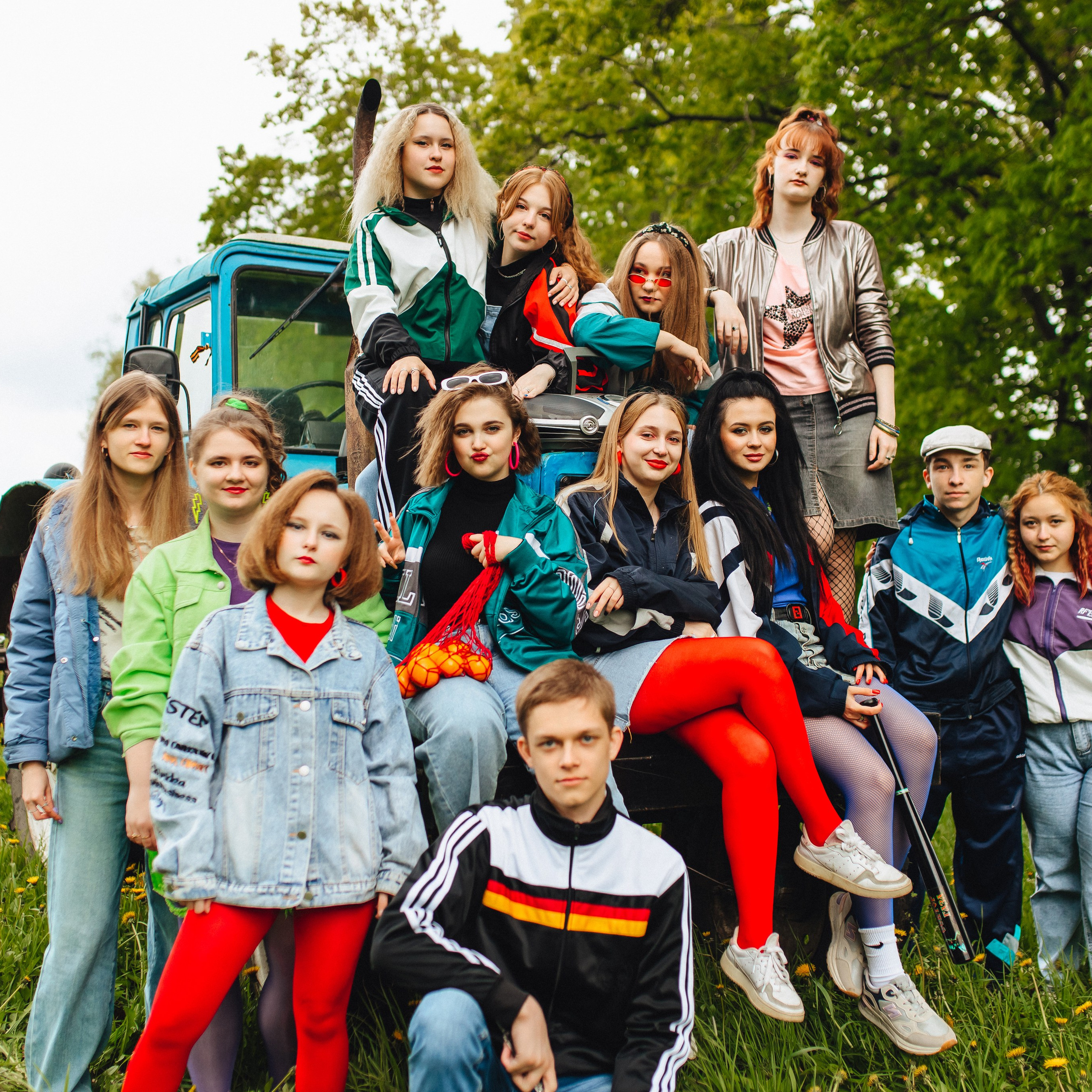 Синий трактор