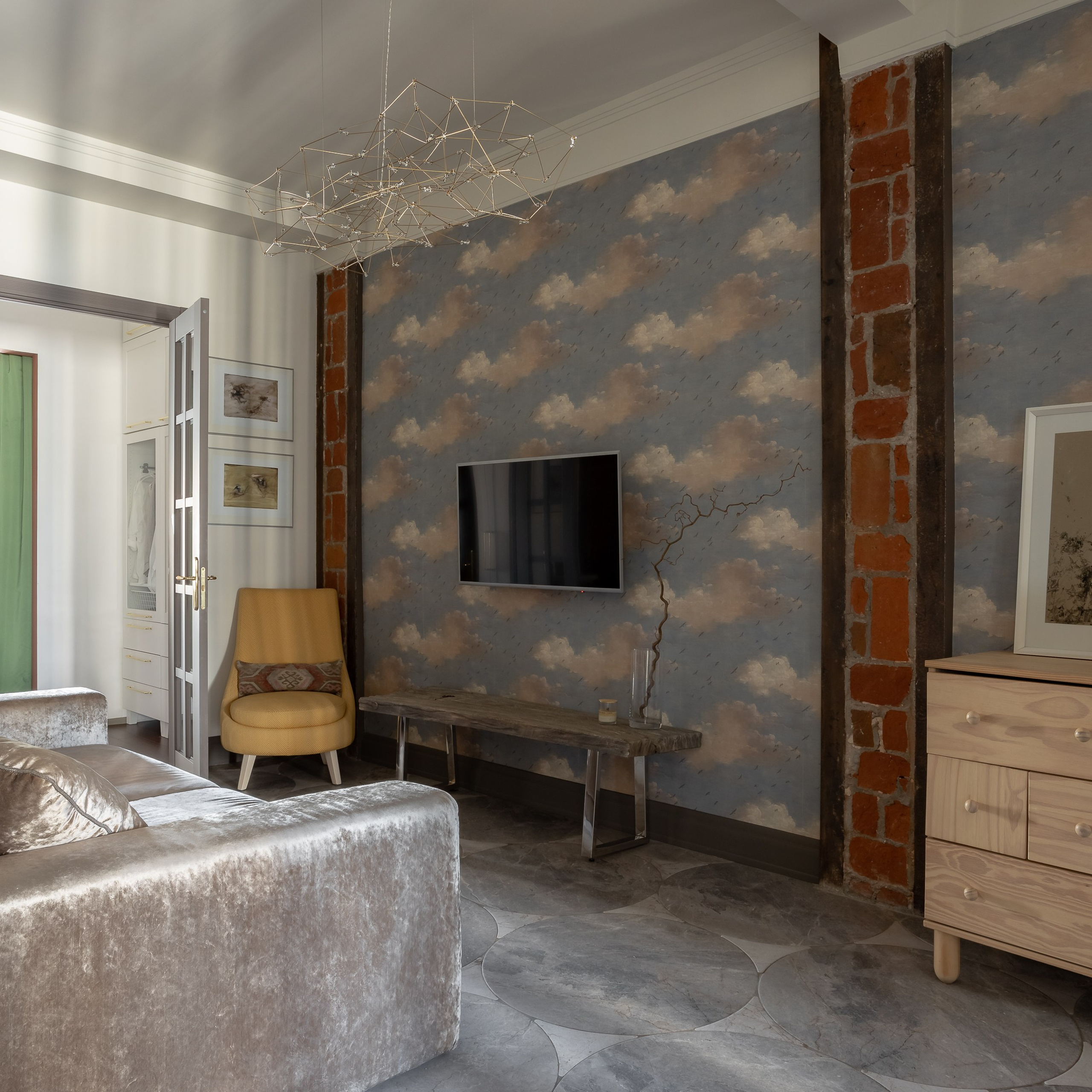 Небольшая квартира с анфиладной планировкой. Главная