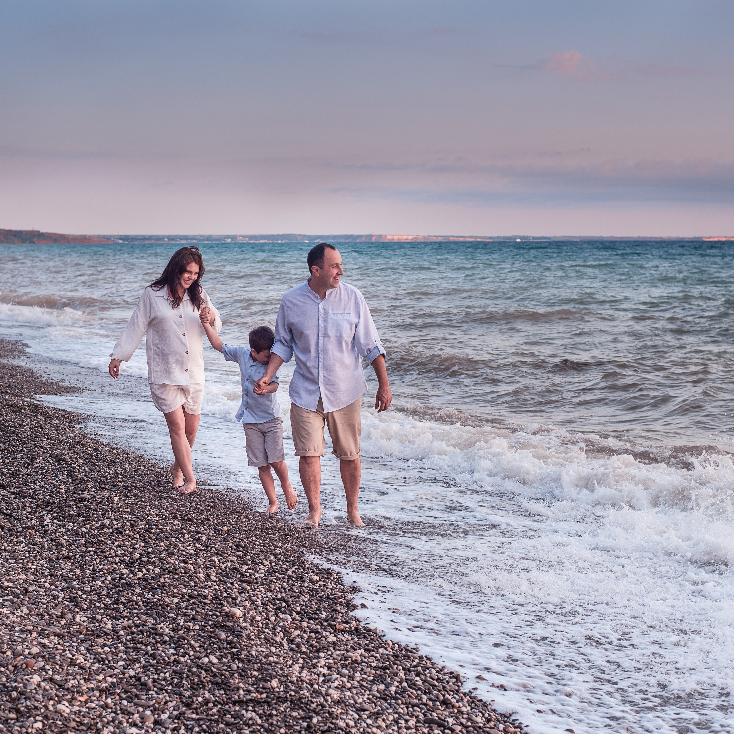 Семейная фотосессия на&nbsp;берегу моря