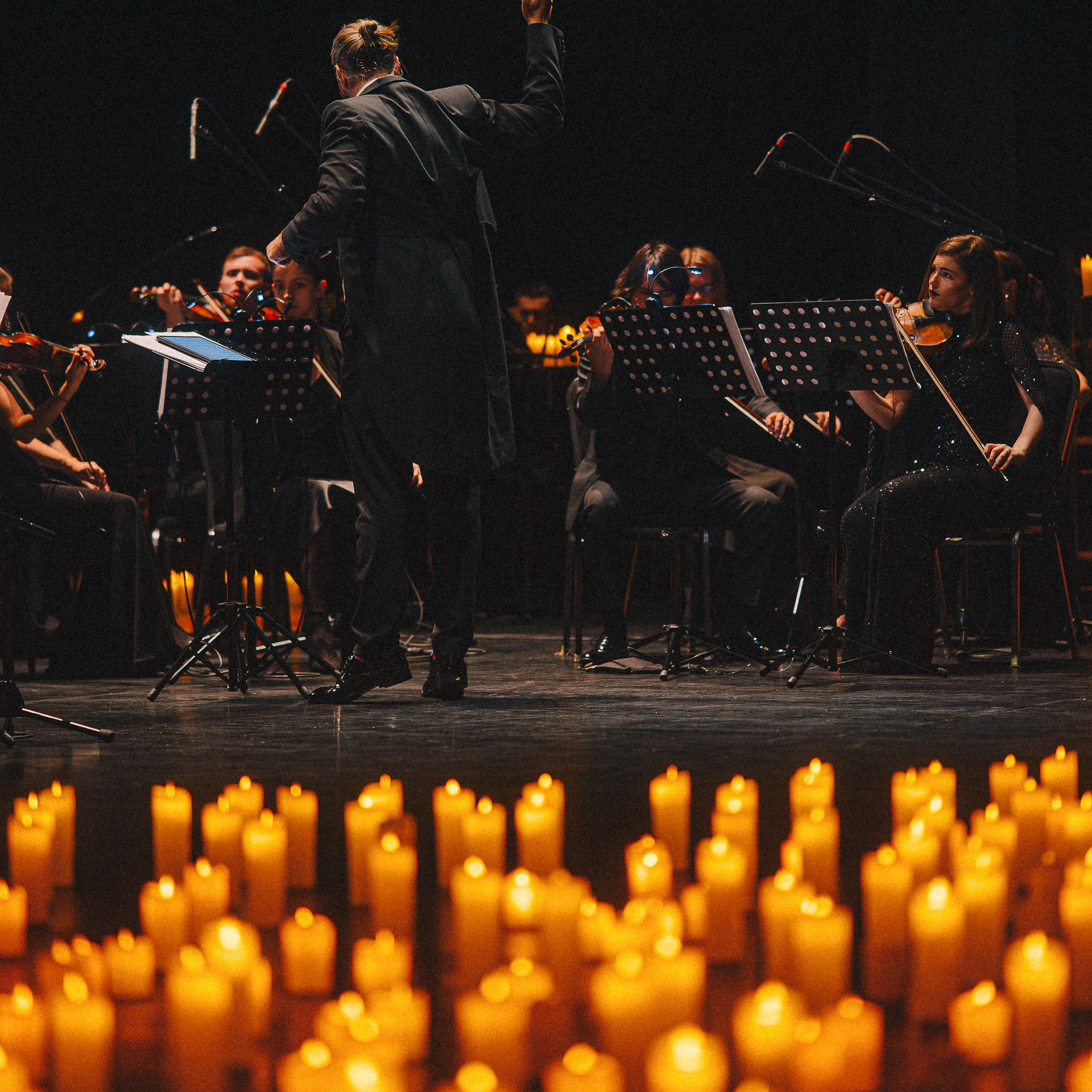 Muse. Оркестр со свечами. Свадебный и портретный фотограф в Москве Сергей Бузин