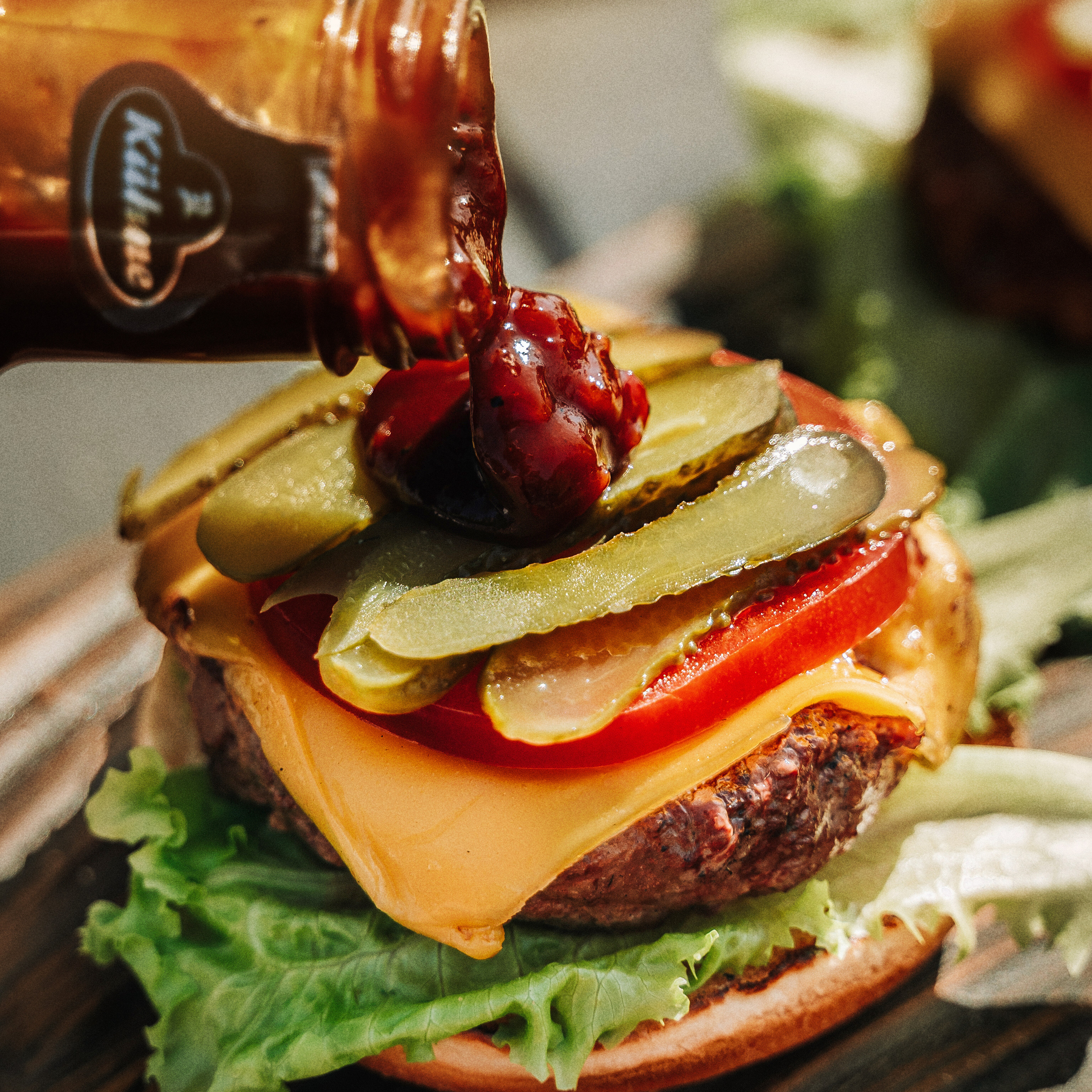 Бургер на улице