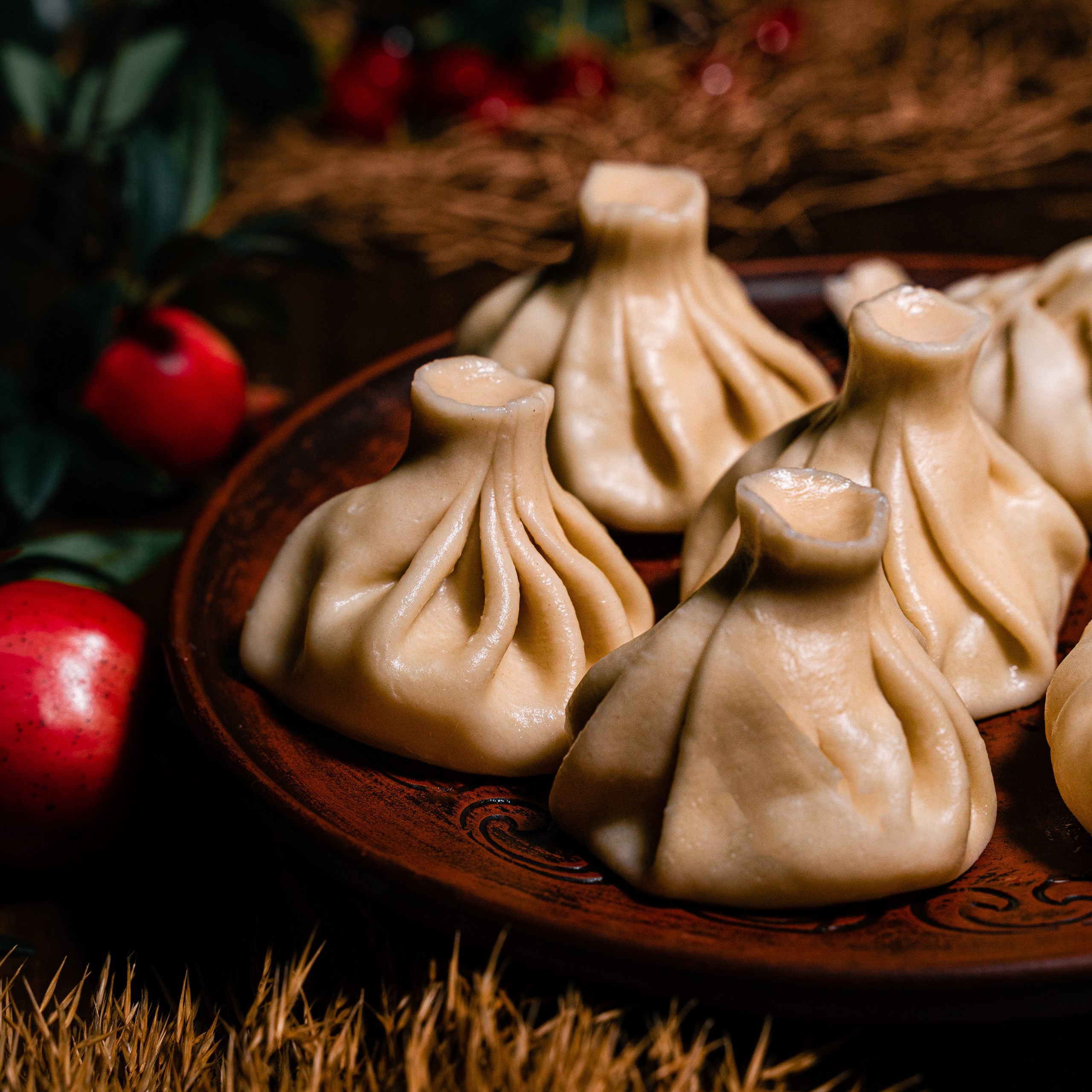 быстрый фотосет с одним источником Хинкали от Лали