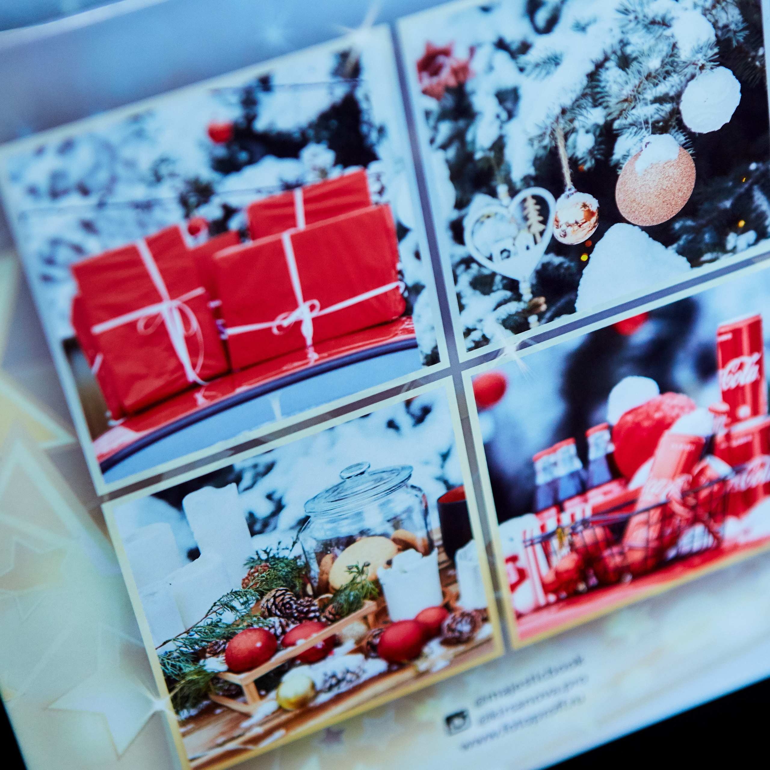 Книга с новогодней фотосессии в уличной локации