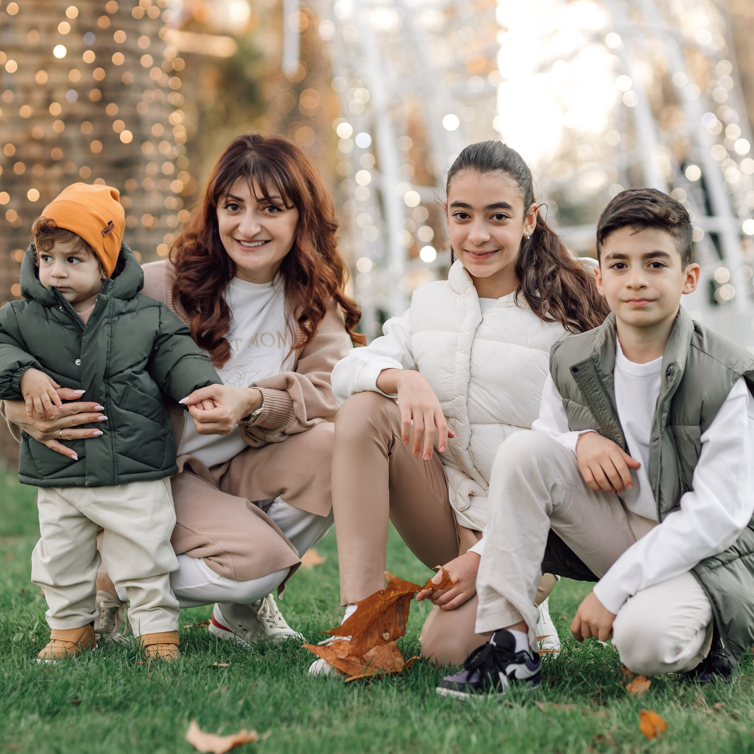 Мама и трое деток, фотосессия в день матери
