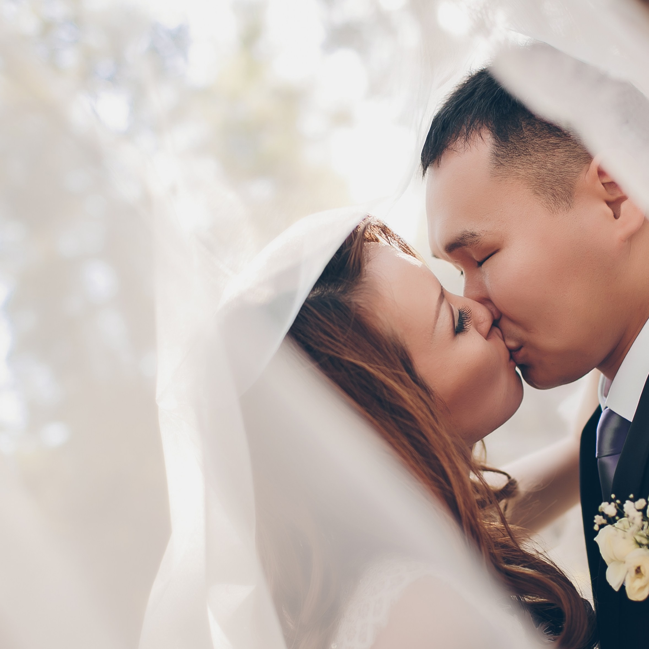 Летнее свадебное фото