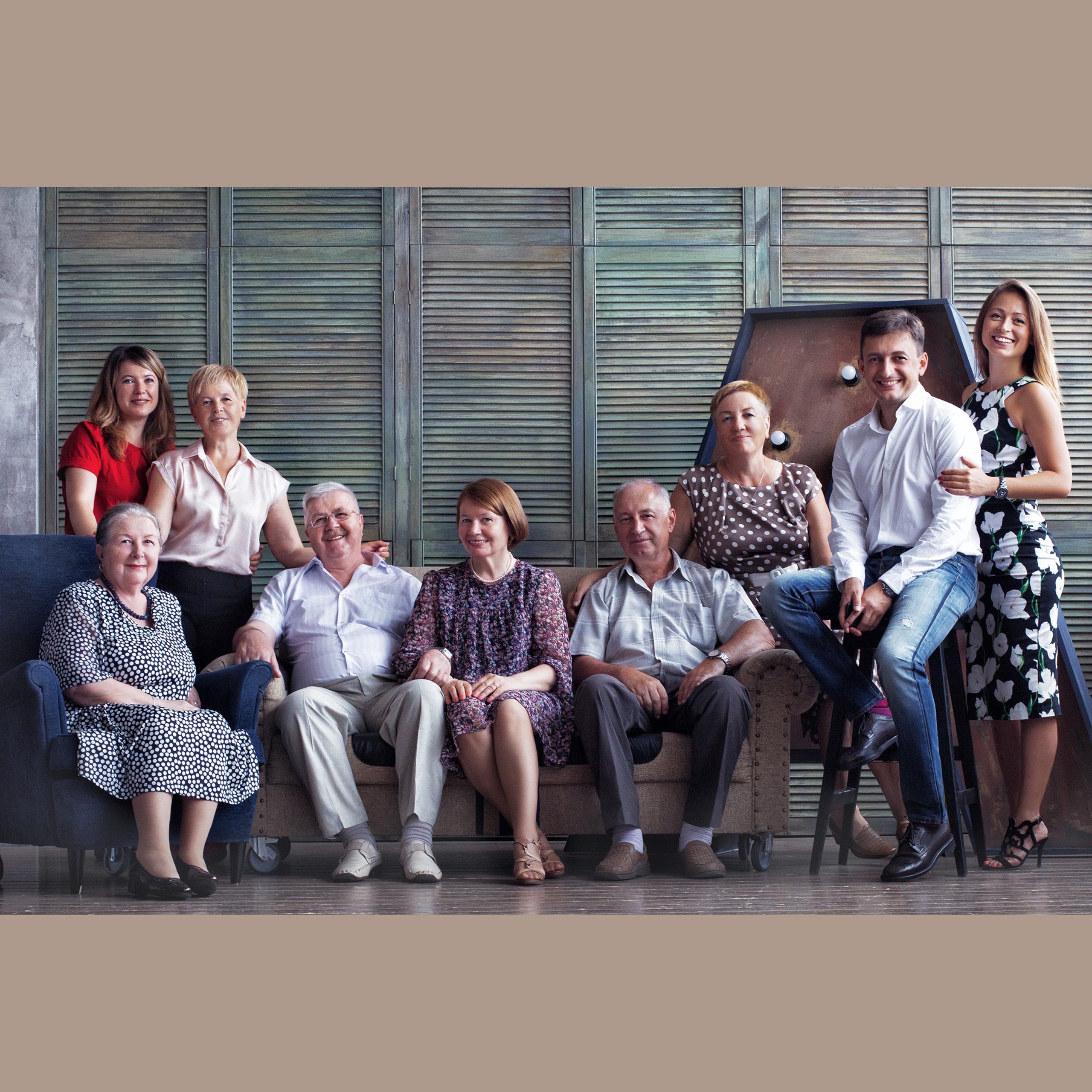 Фотосессия большой семьи