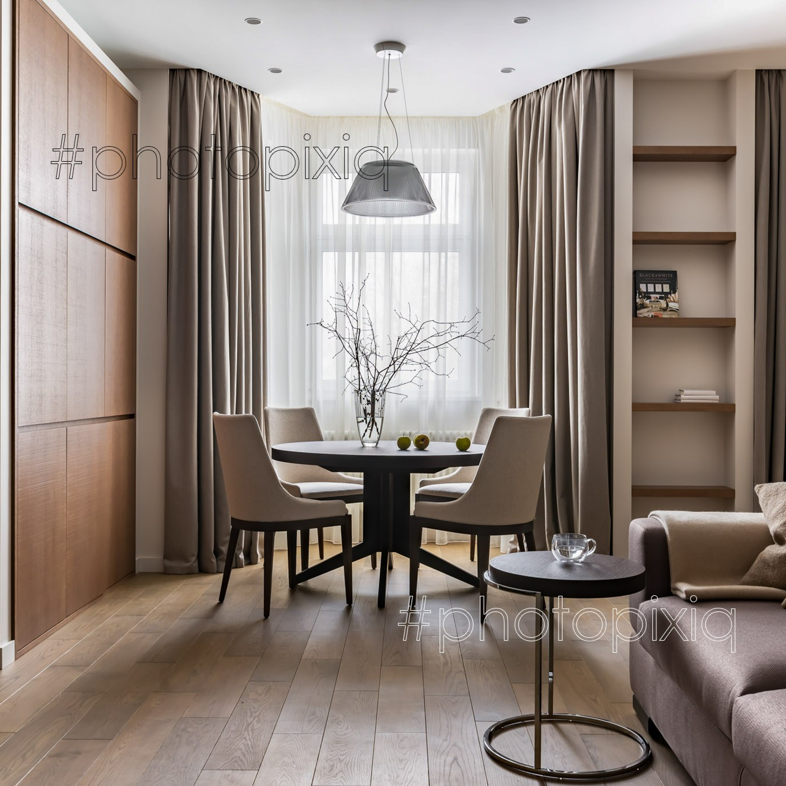 Интерьерная съёмка трёхкомнатной квартиры