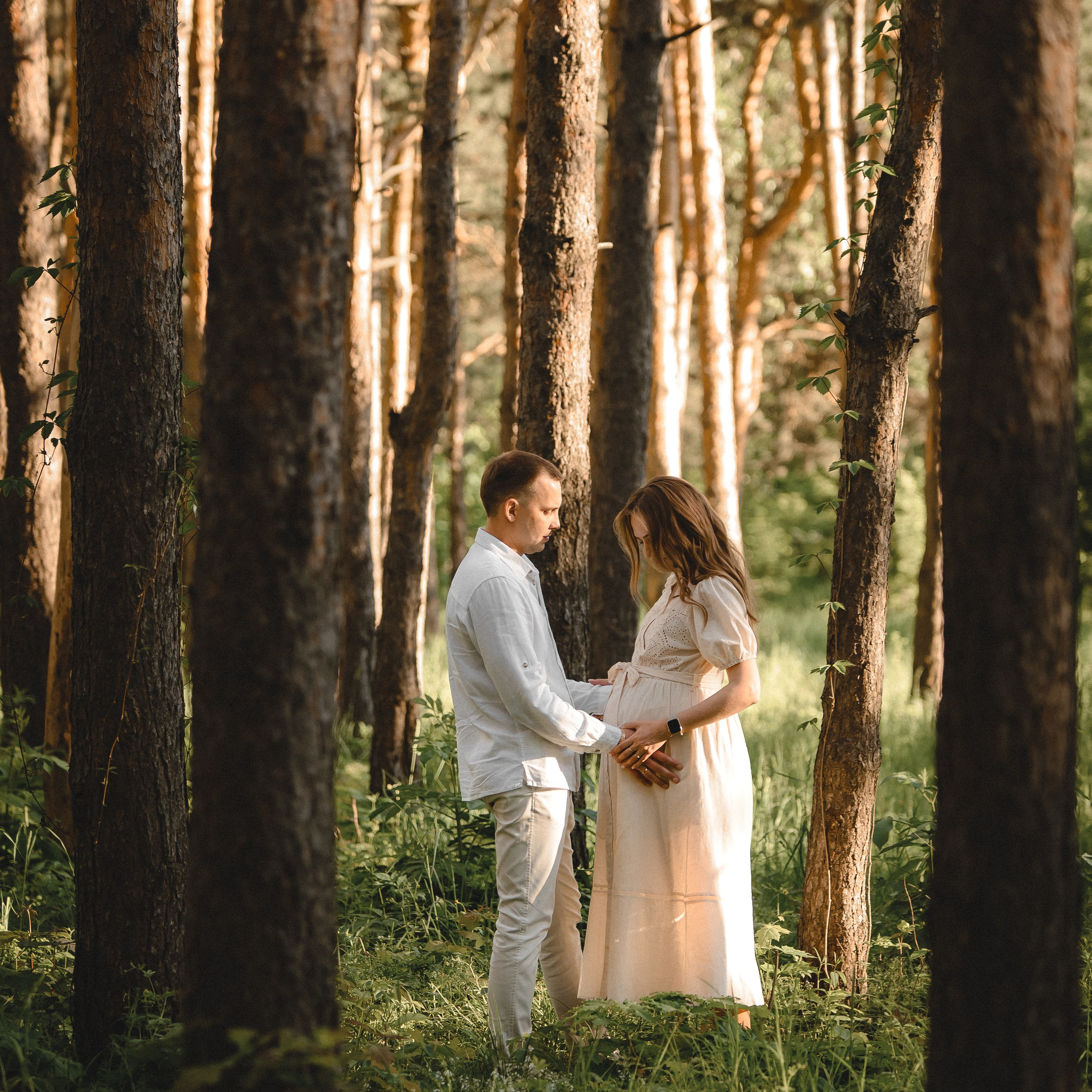 В ожидании малыша. Прогулка на закате.