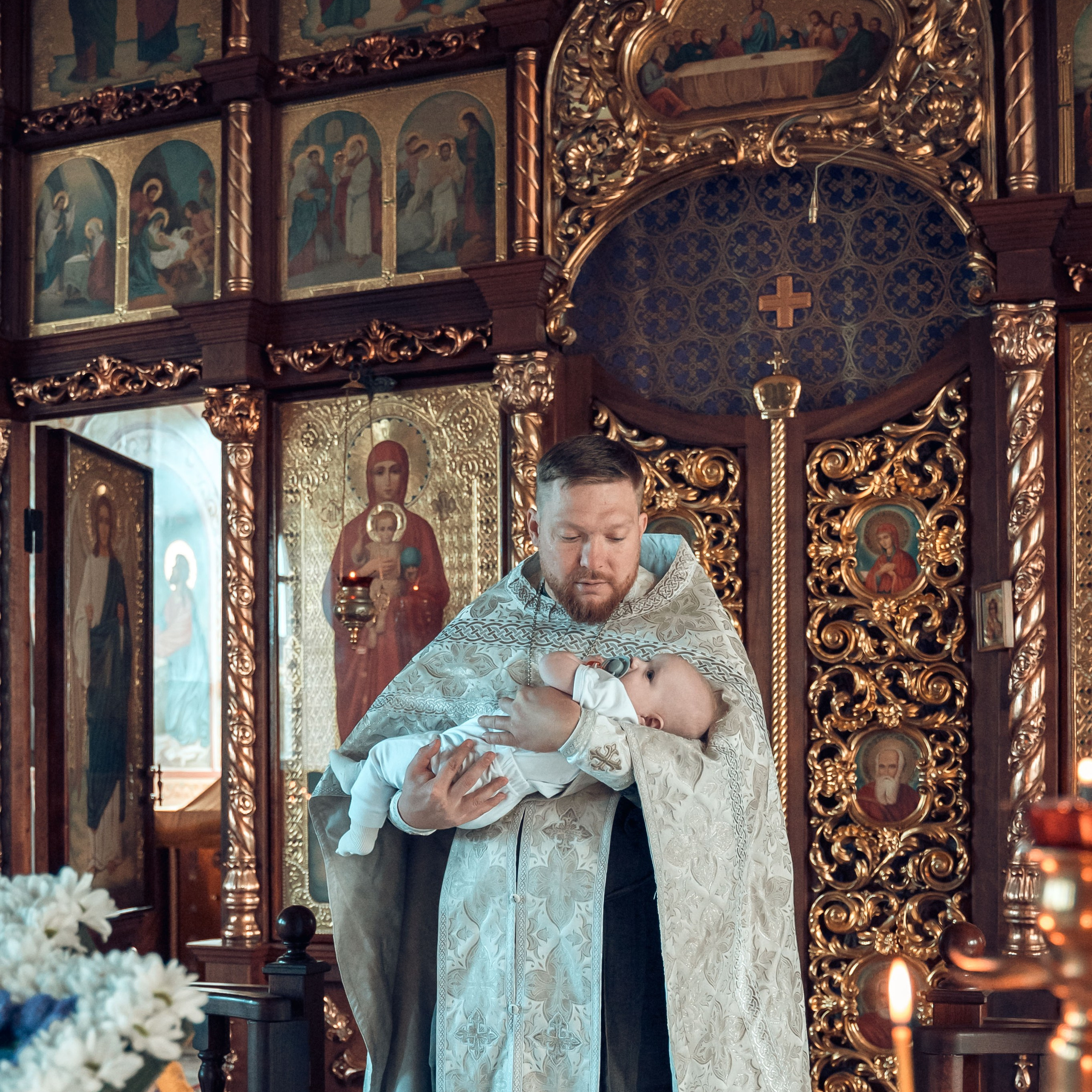 Таинство Крещения Ильи в Храме Святой Троицы